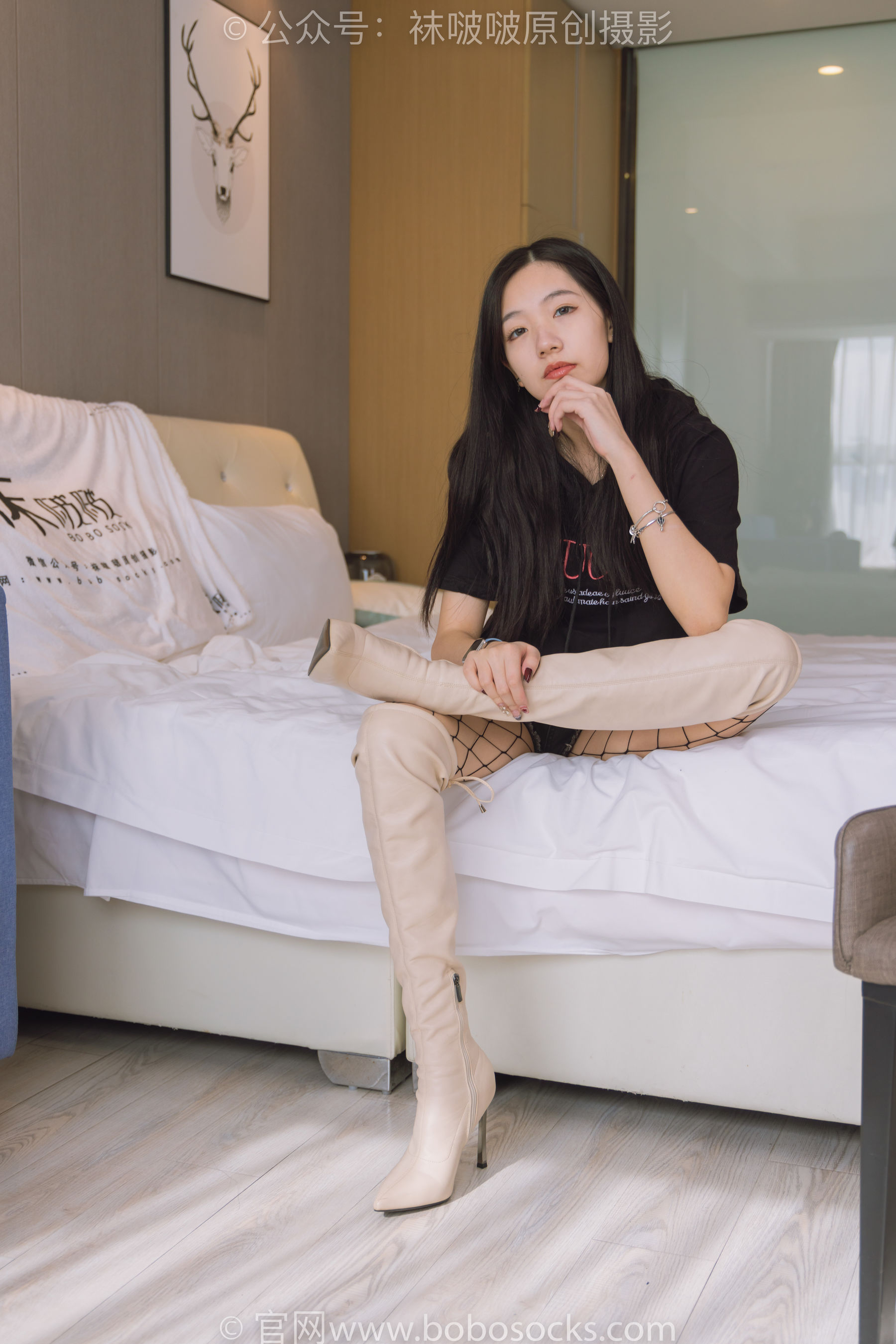 BoBoSocks袜啵啵 No.203 三双靴子、黑丝、网袜