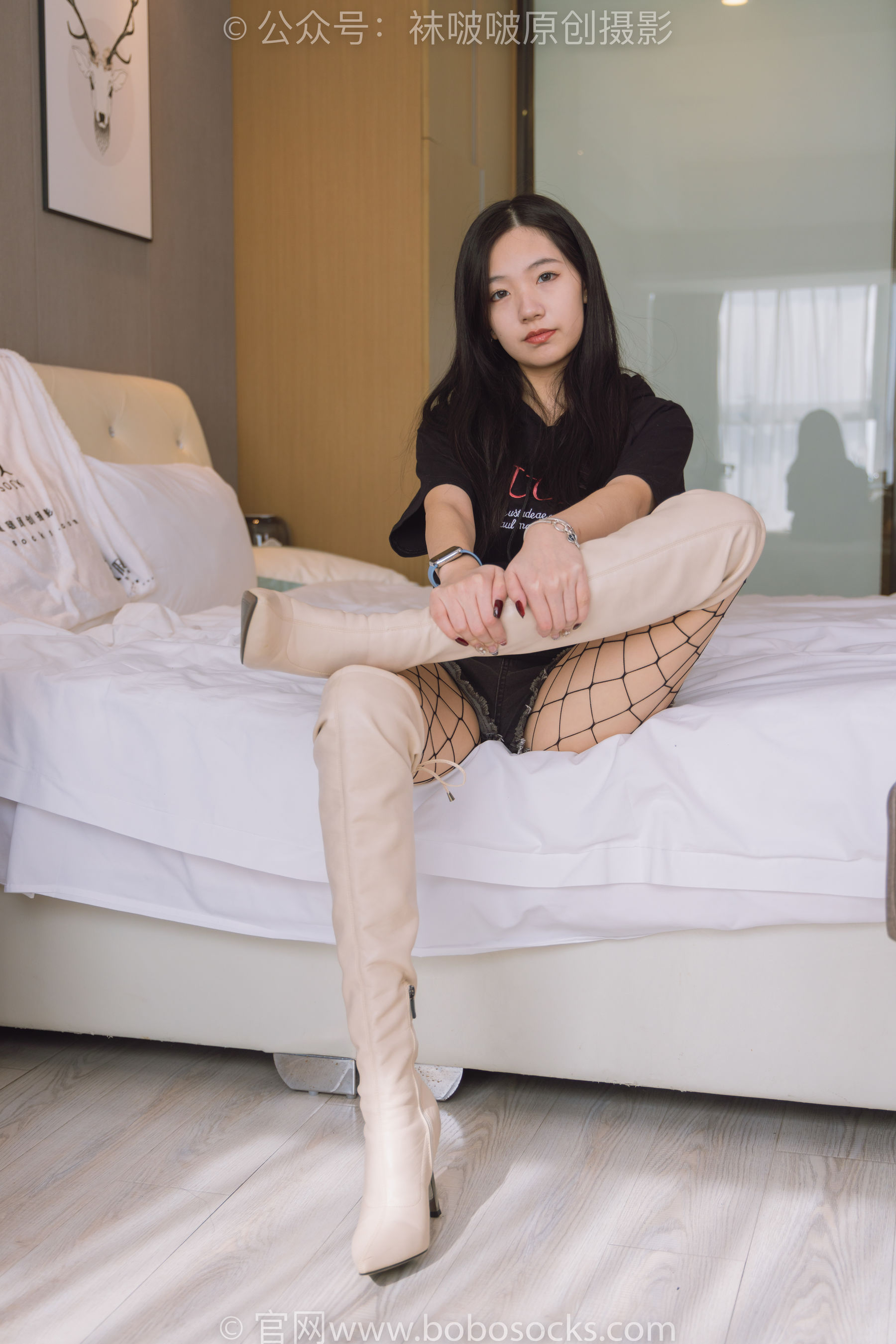 BoBoSocks袜啵啵 No.203 三双靴子、黑丝、网袜