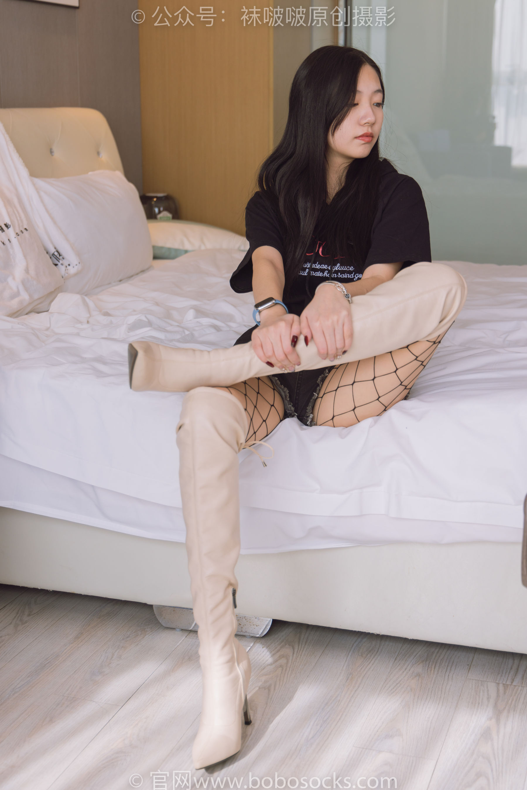 BoBoSocks袜啵啵 No.203 三双靴子、黑丝、网袜
