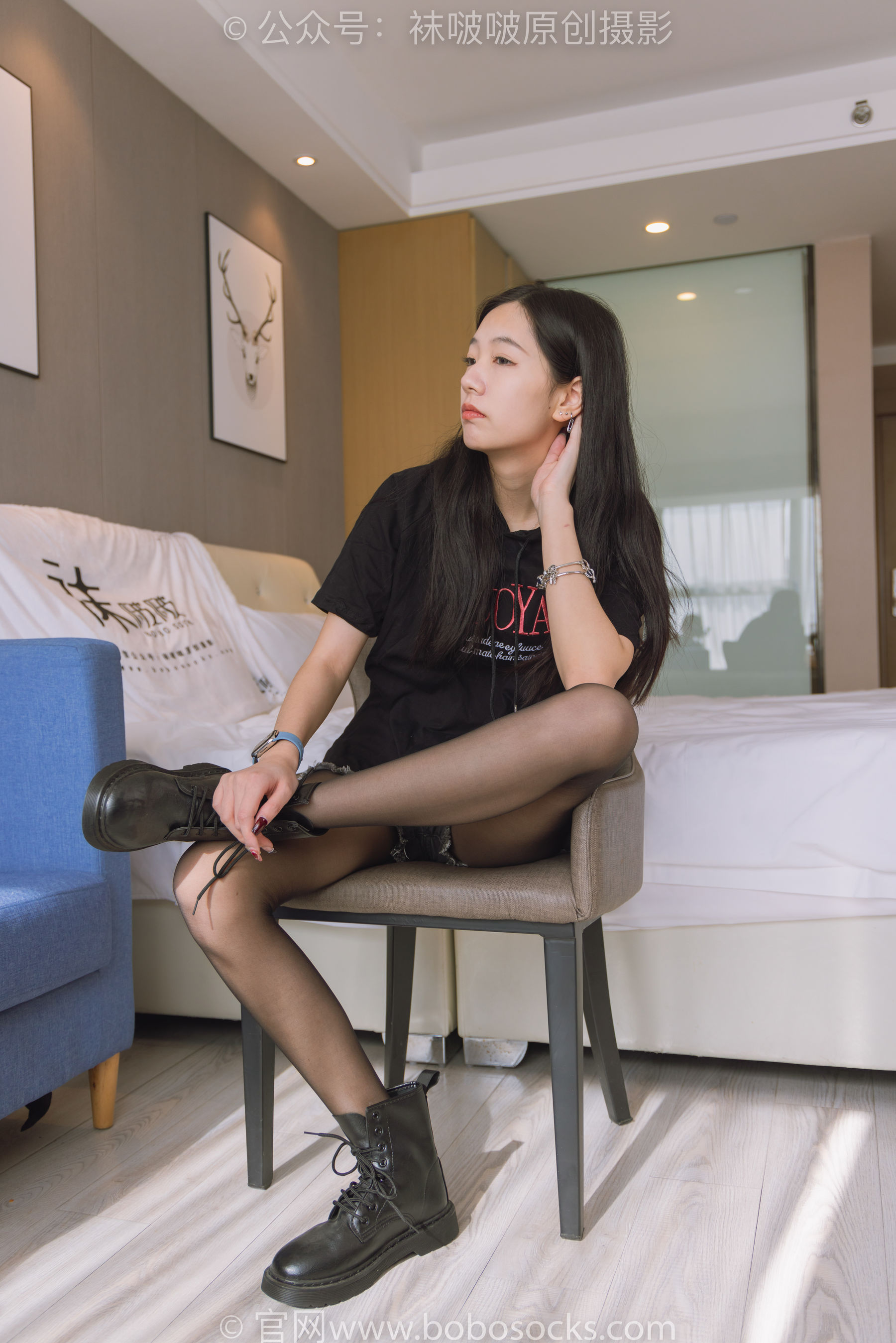 BoBoSocks袜啵啵 No.203 三双靴子、黑丝、网袜