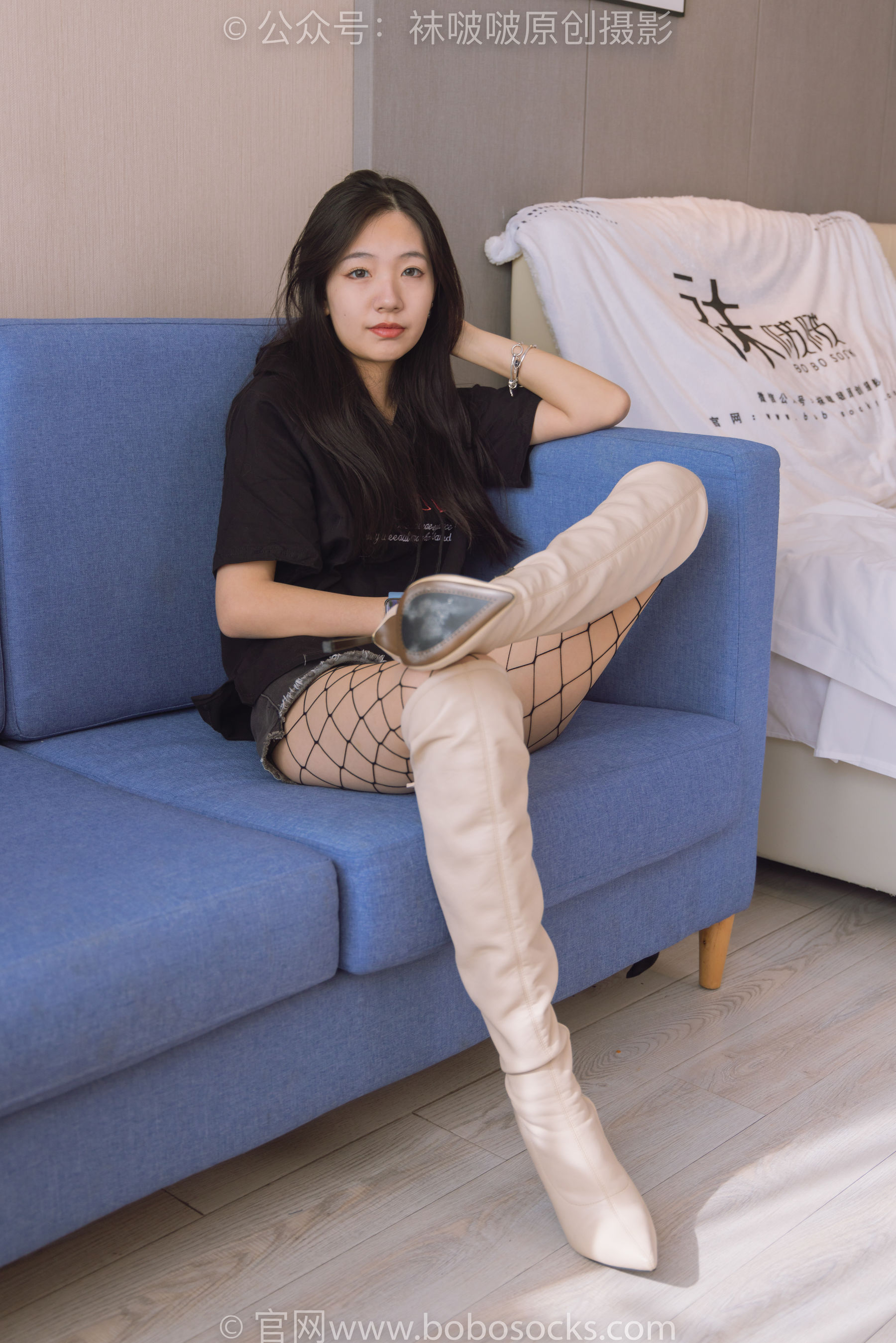 BoBoSocks袜啵啵 No.203 三双靴子、黑丝、网袜