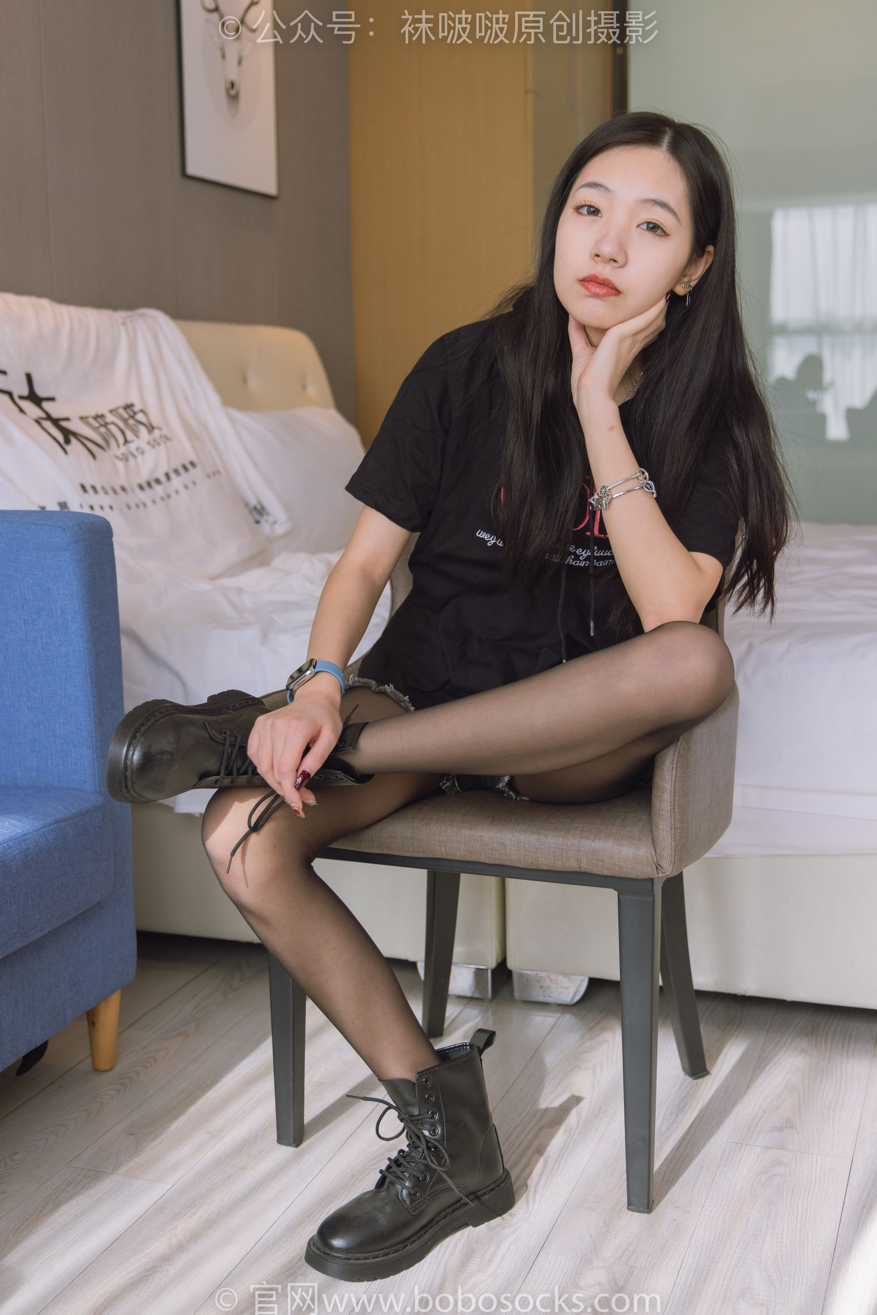 BoBoSocks袜啵啵 No.203 三双靴子、黑丝、网袜