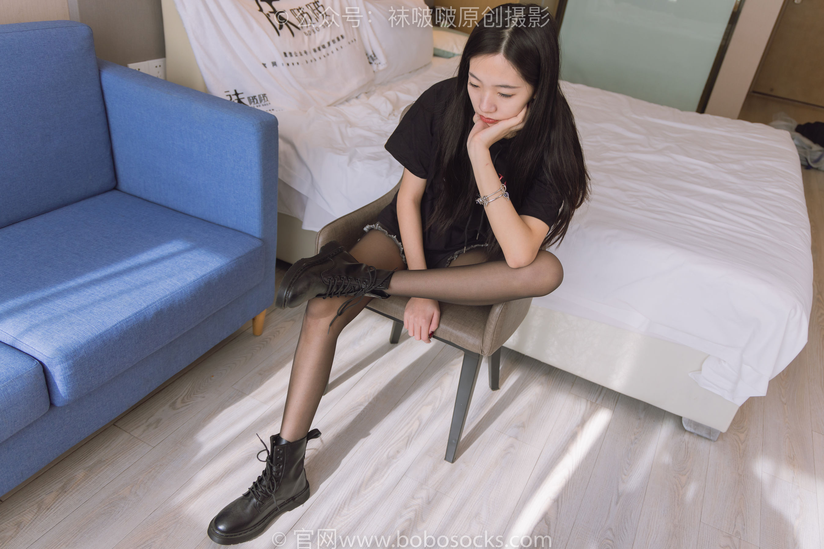 BoBoSocks袜啵啵 No.203 三双靴子、黑丝、网袜