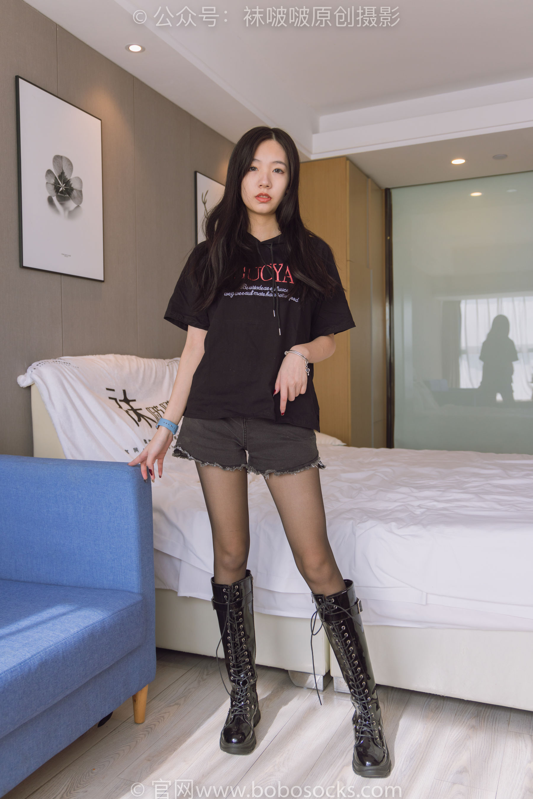 BoBoSocks袜啵啵 No.203 三双靴子、黑丝、网袜