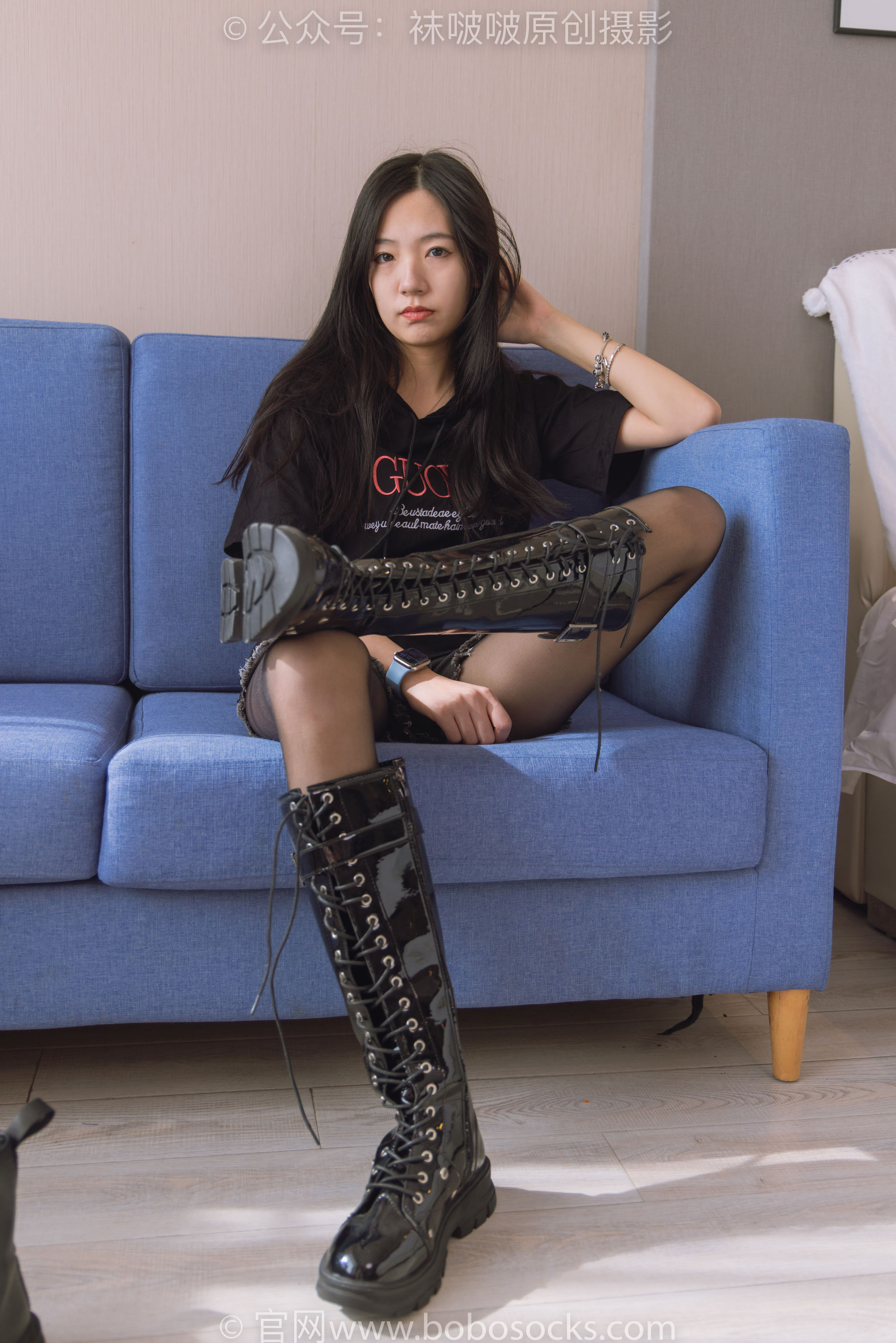 BoBoSocks袜啵啵 No.203 三双靴子、黑丝、网袜