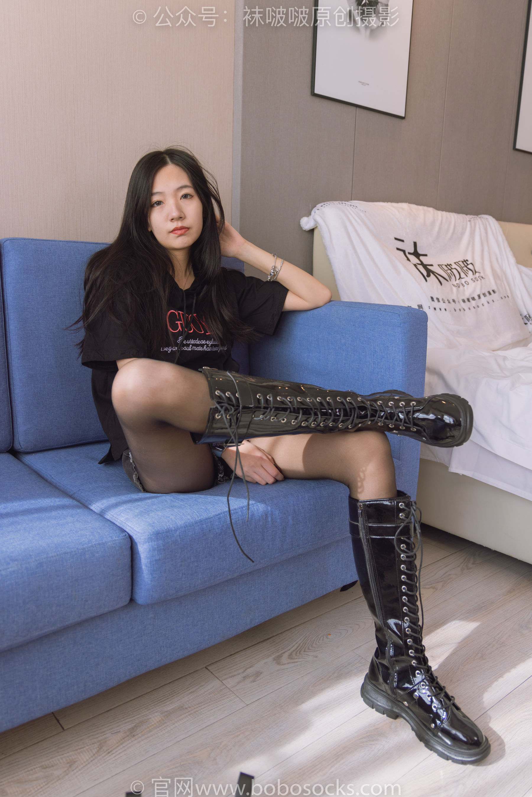 BoBoSocks袜啵啵 No.203 三双靴子、黑丝、网袜