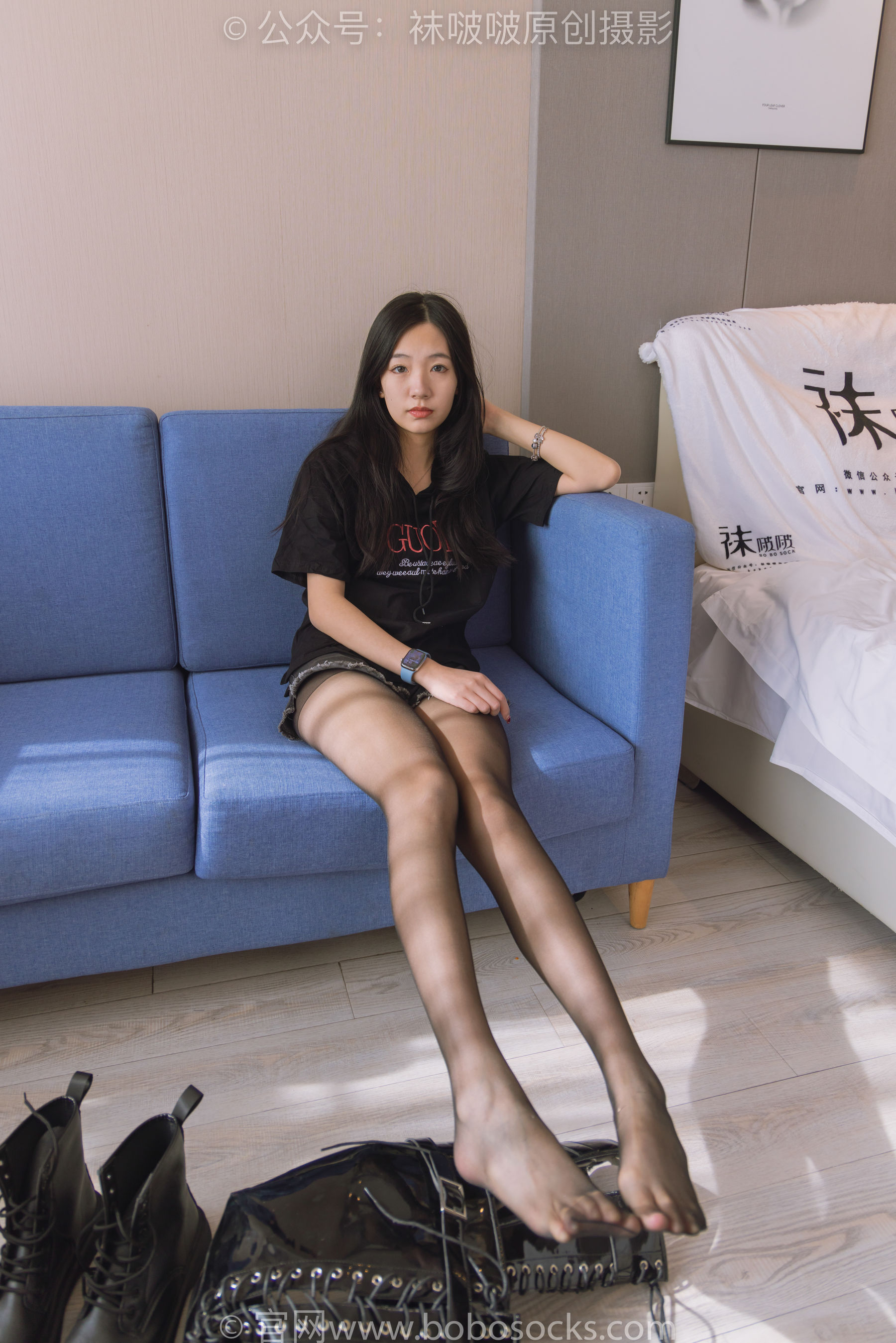 BoBoSocks袜啵啵 No.203 三双靴子、黑丝、网袜