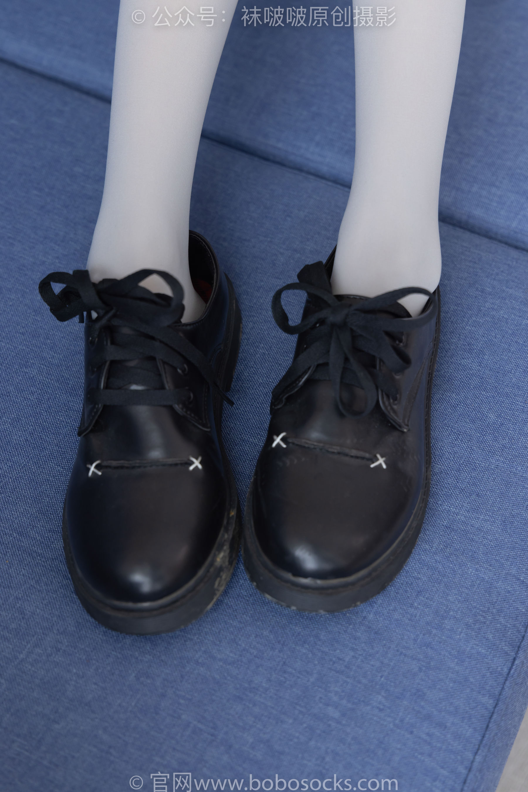 BoBoSocks袜啵啵 No.213 稚予 -黑皮鞋、厚灰丝