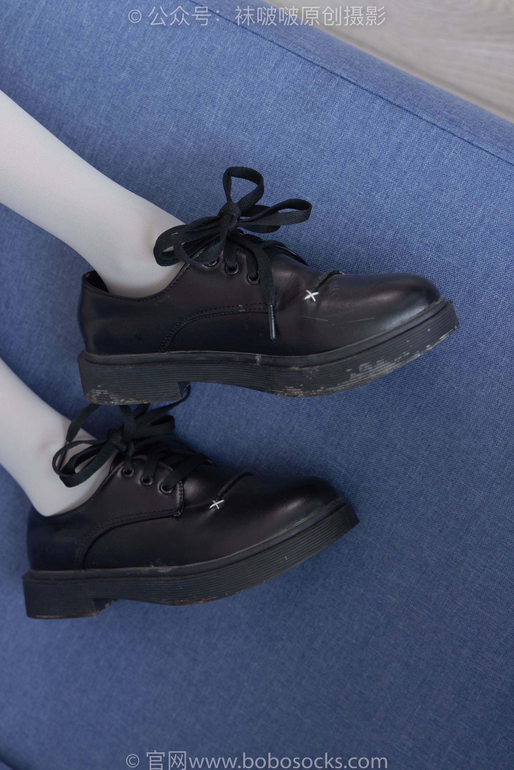 BoBoSocks袜啵啵 No.213 稚予 -黑皮鞋、厚灰丝