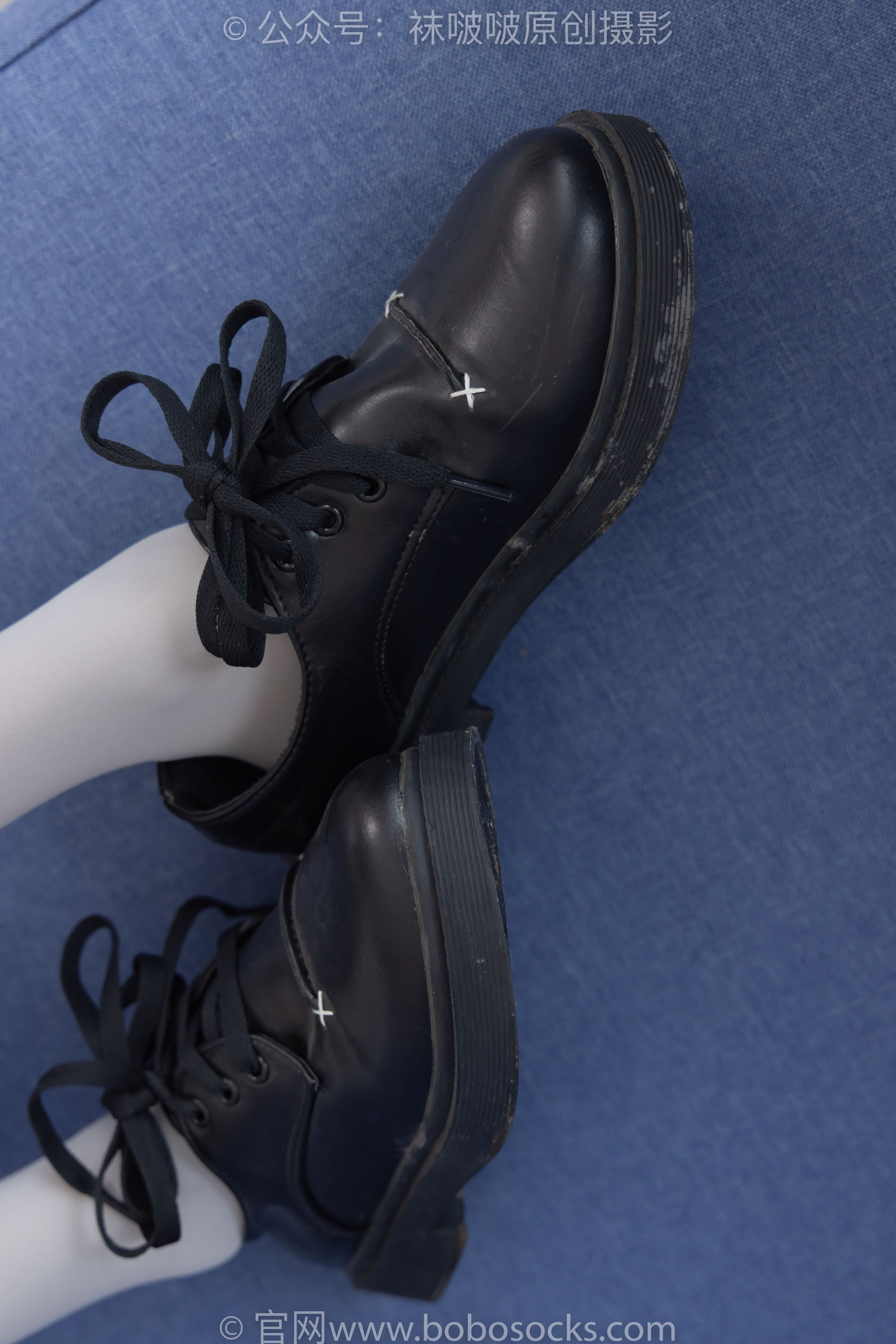 BoBoSocks袜啵啵 No.213 稚予 -黑皮鞋、厚灰丝