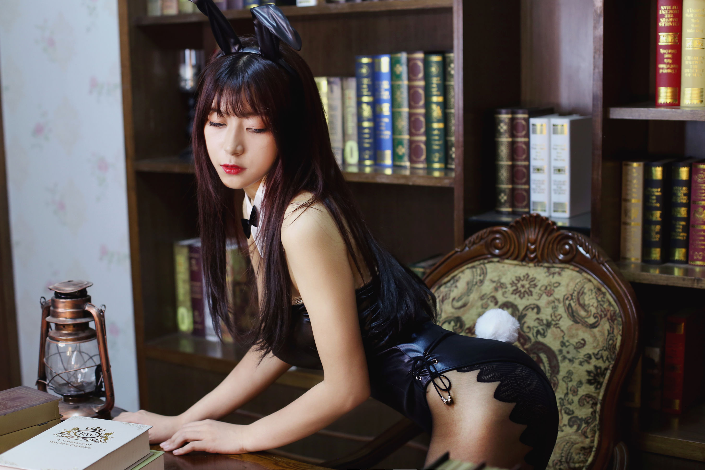 B站羊小雪写真-6月兔女郎