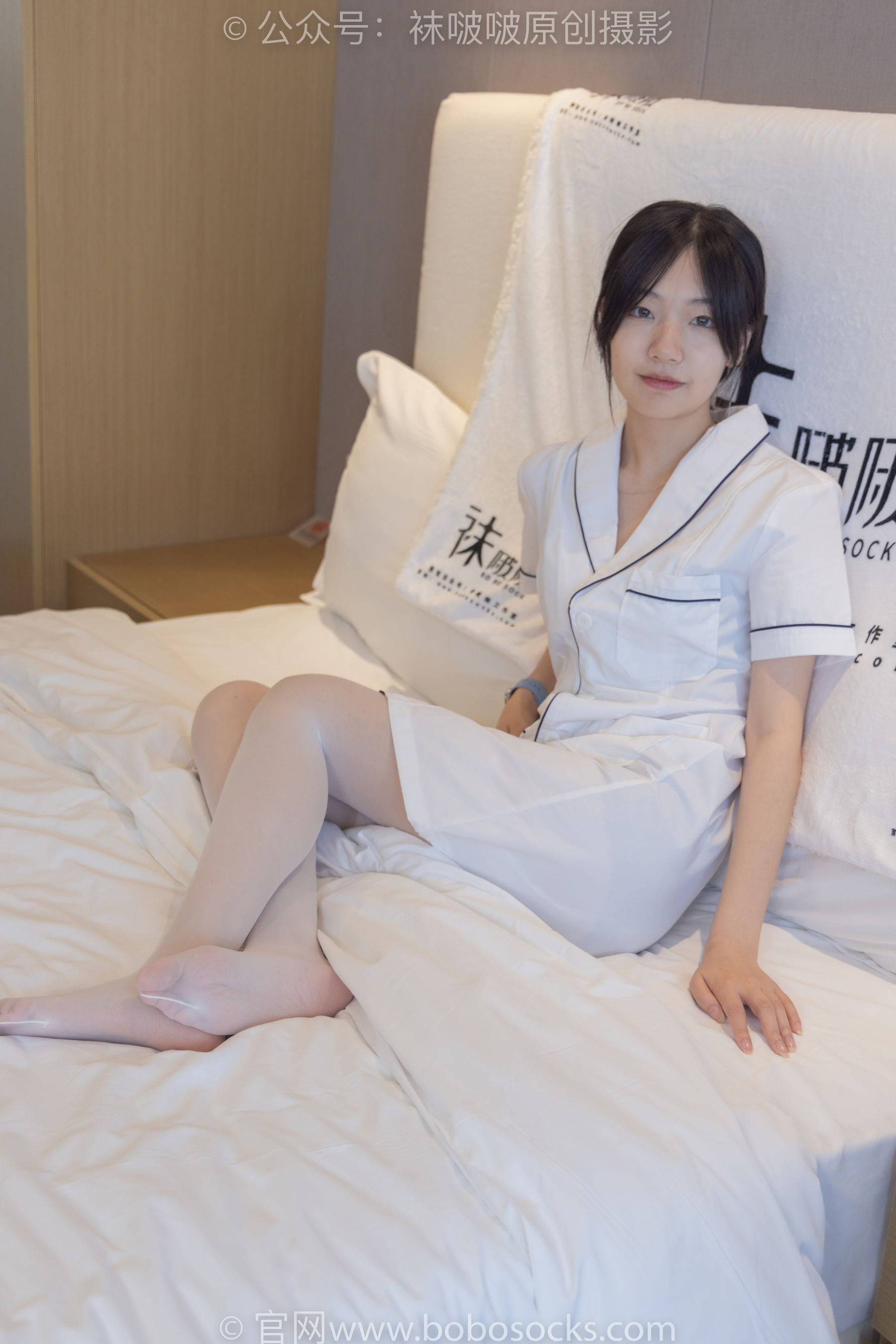 BoBoSocks袜啵啵 No.206 小甜豆 -绑带凉鞋、白丝大腿袜、小护士服