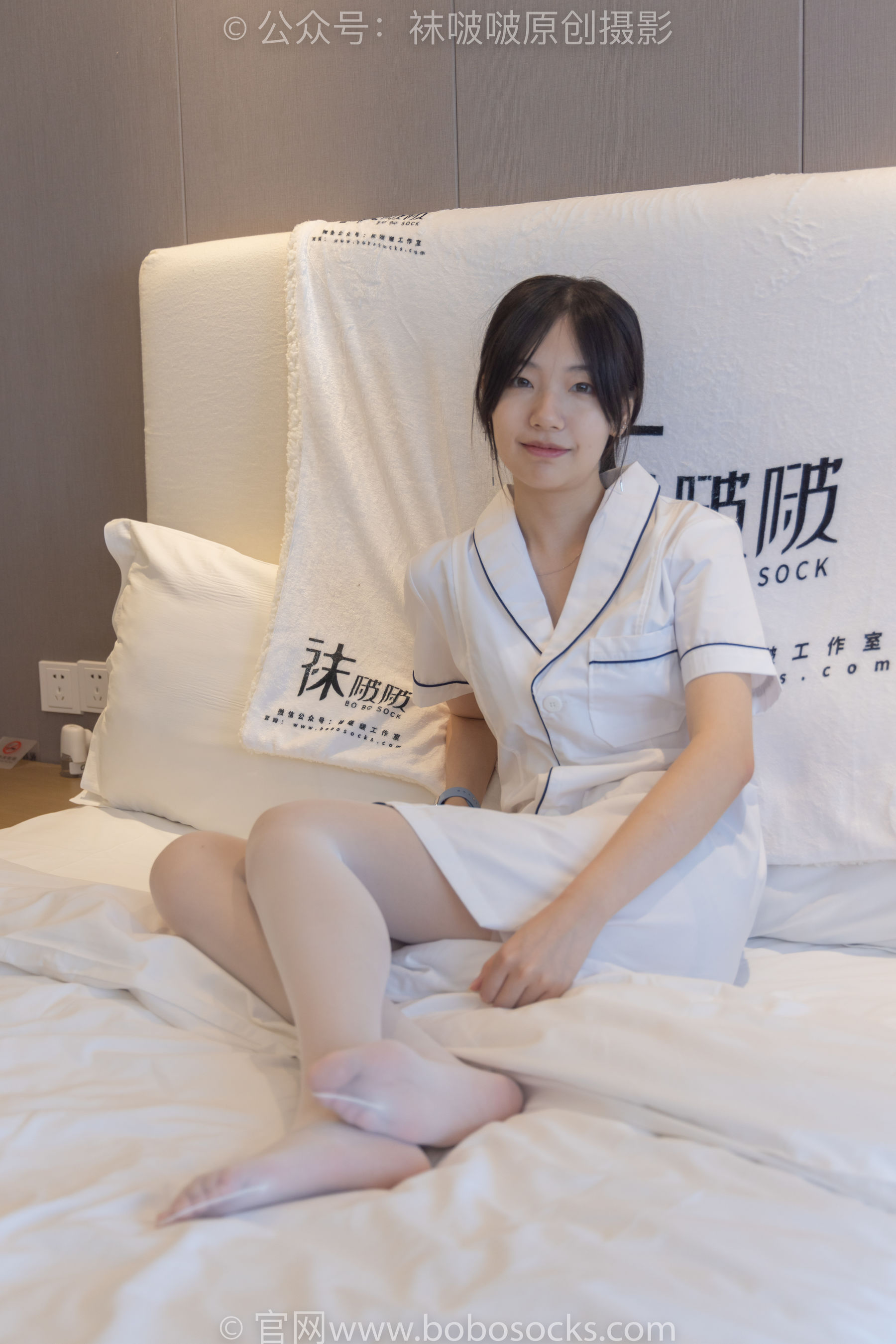 BoBoSocks袜啵啵 No.206 小甜豆 -绑带凉鞋、白丝大腿袜、小护士服