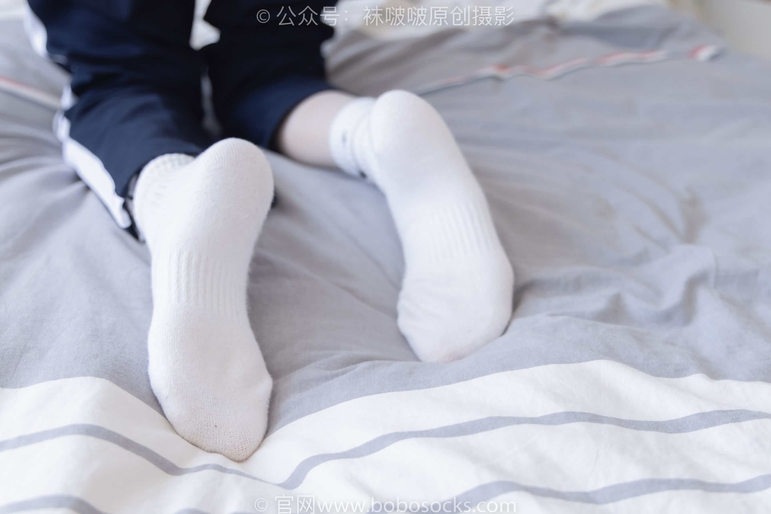 BoBoSocks袜啵啵 No.207 稚予 -aj板鞋、白棉袜、油亮白丝、校服裤里丝