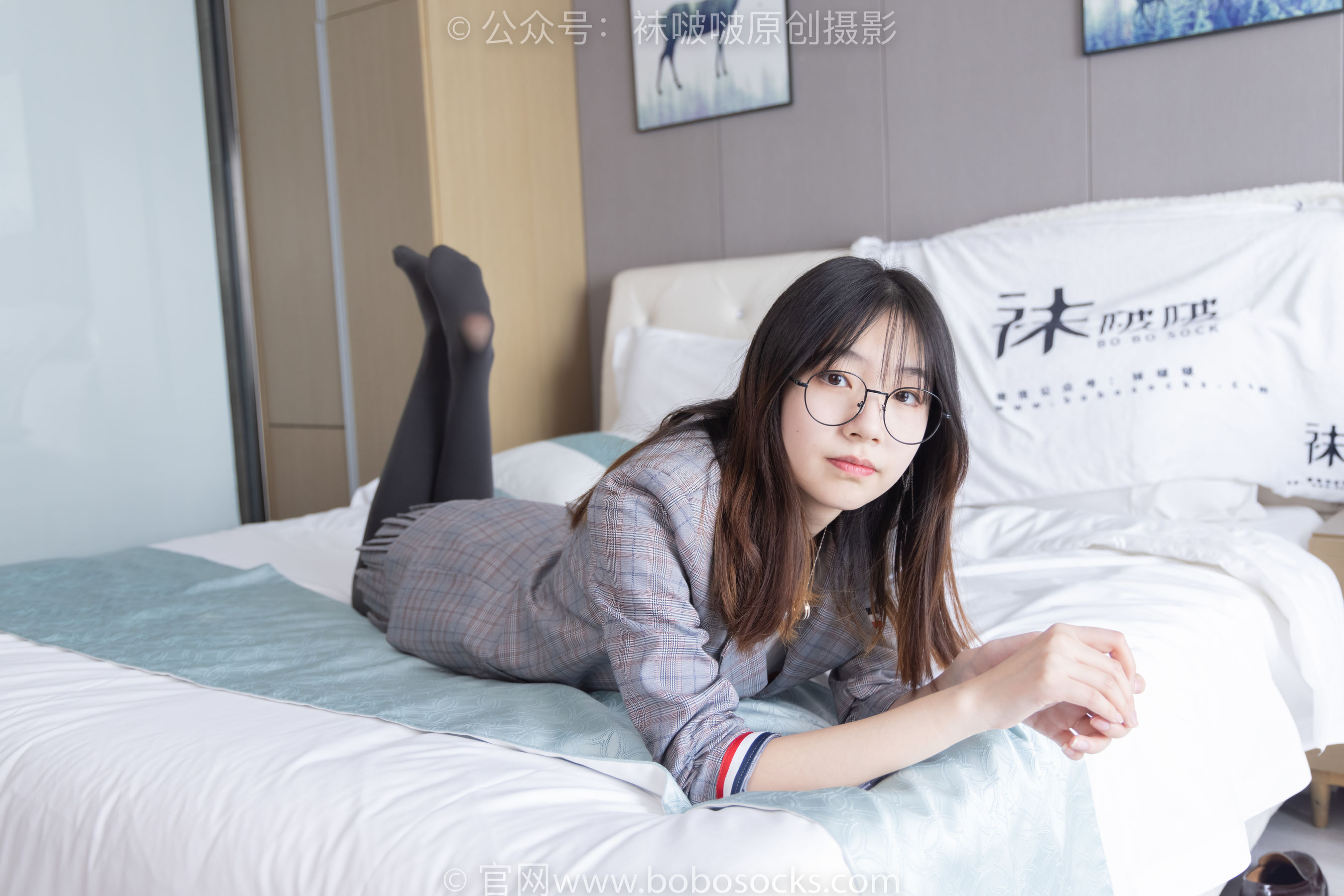 BoBoSocks袜啵啵 No.210 小甜豆 -皮鞋、厚灰丝、ol装