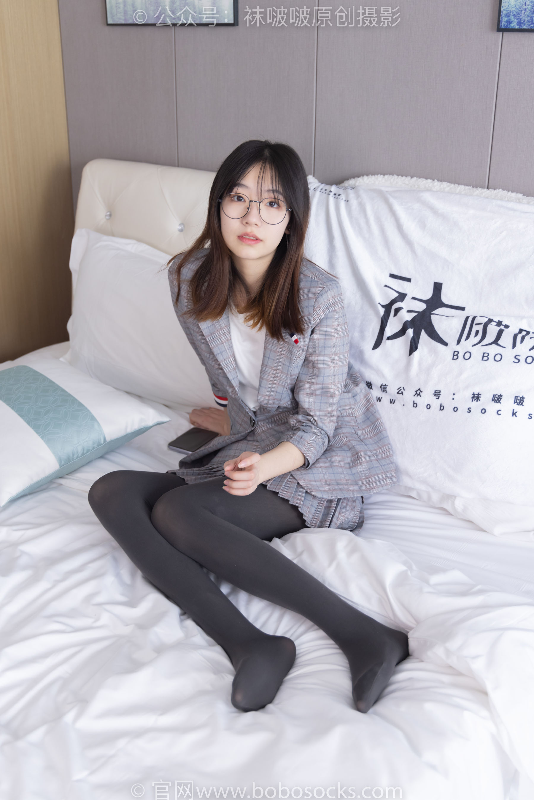BoBoSocks袜啵啵 No.210 小甜豆 -皮鞋、厚灰丝、ol装