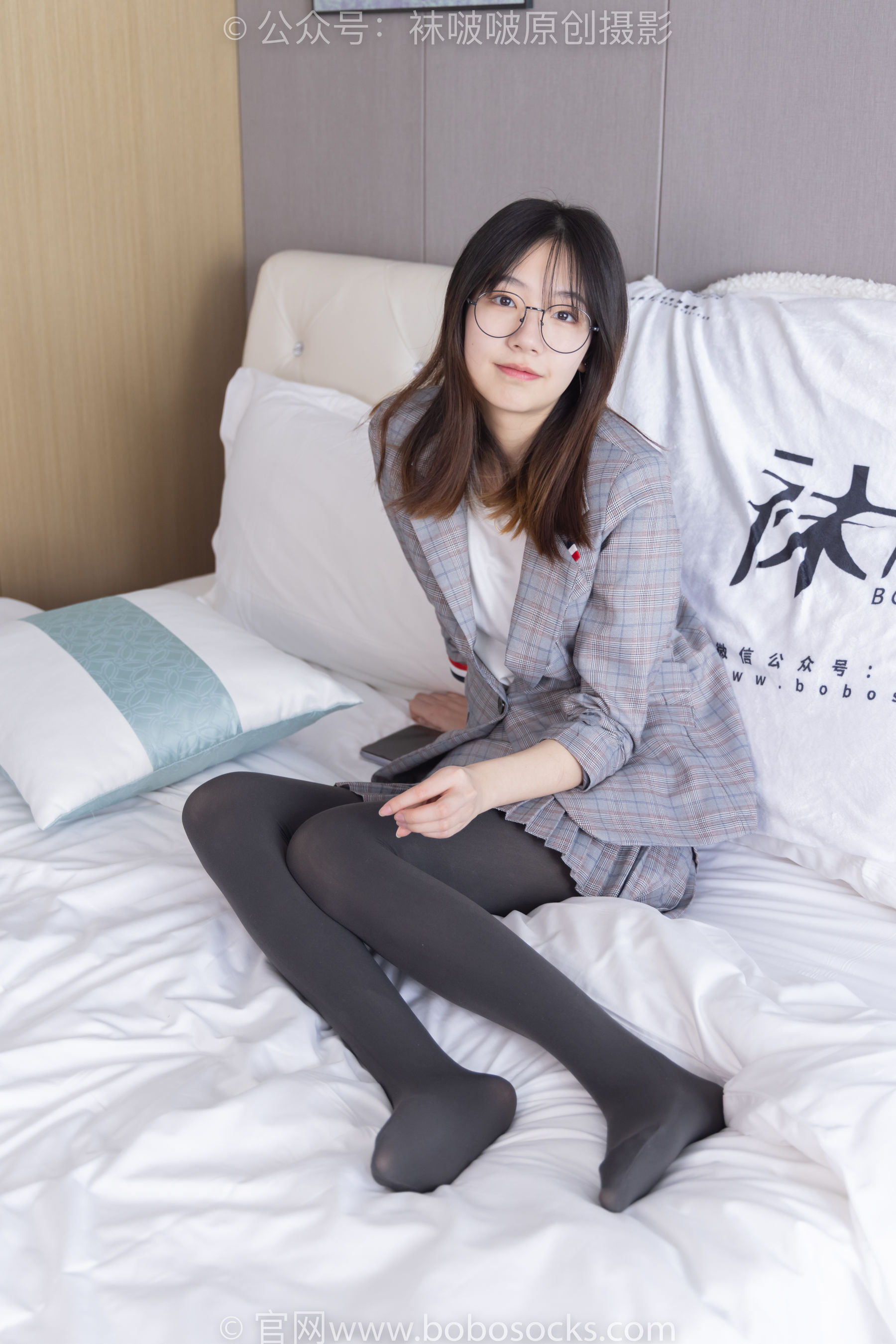 BoBoSocks袜啵啵 No.210 小甜豆 -皮鞋、厚灰丝、ol装