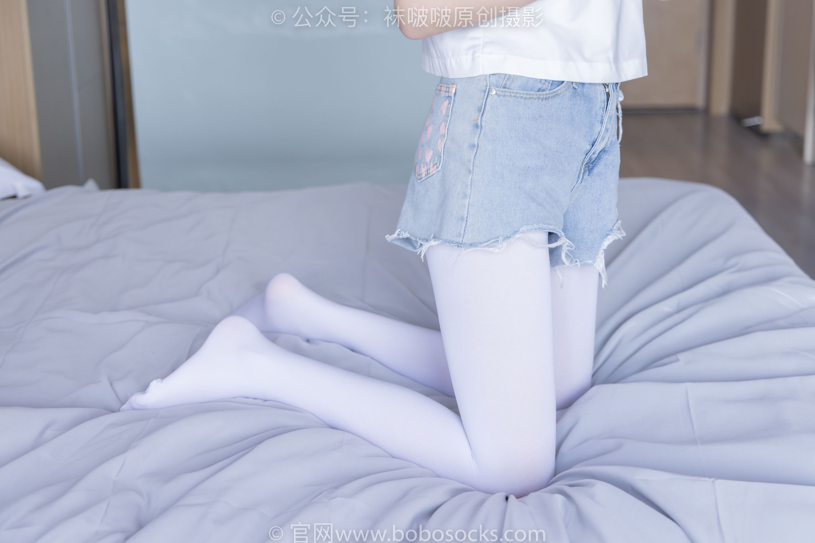 BoBoSocks袜啵啵 No.215 小甜豆-三双帆布鞋板鞋、厚白丝、黑丝