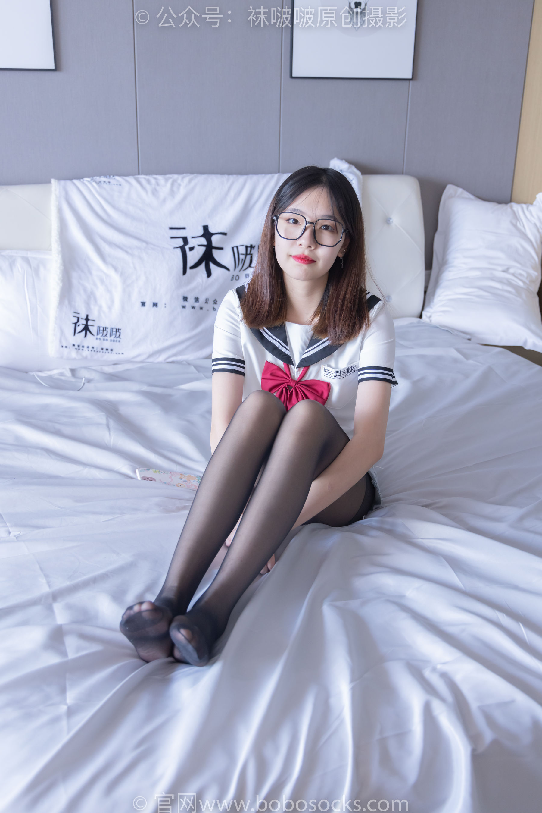 BoBoSocks袜啵啵 No.215 小甜豆-三双帆布鞋板鞋、厚白丝、黑丝