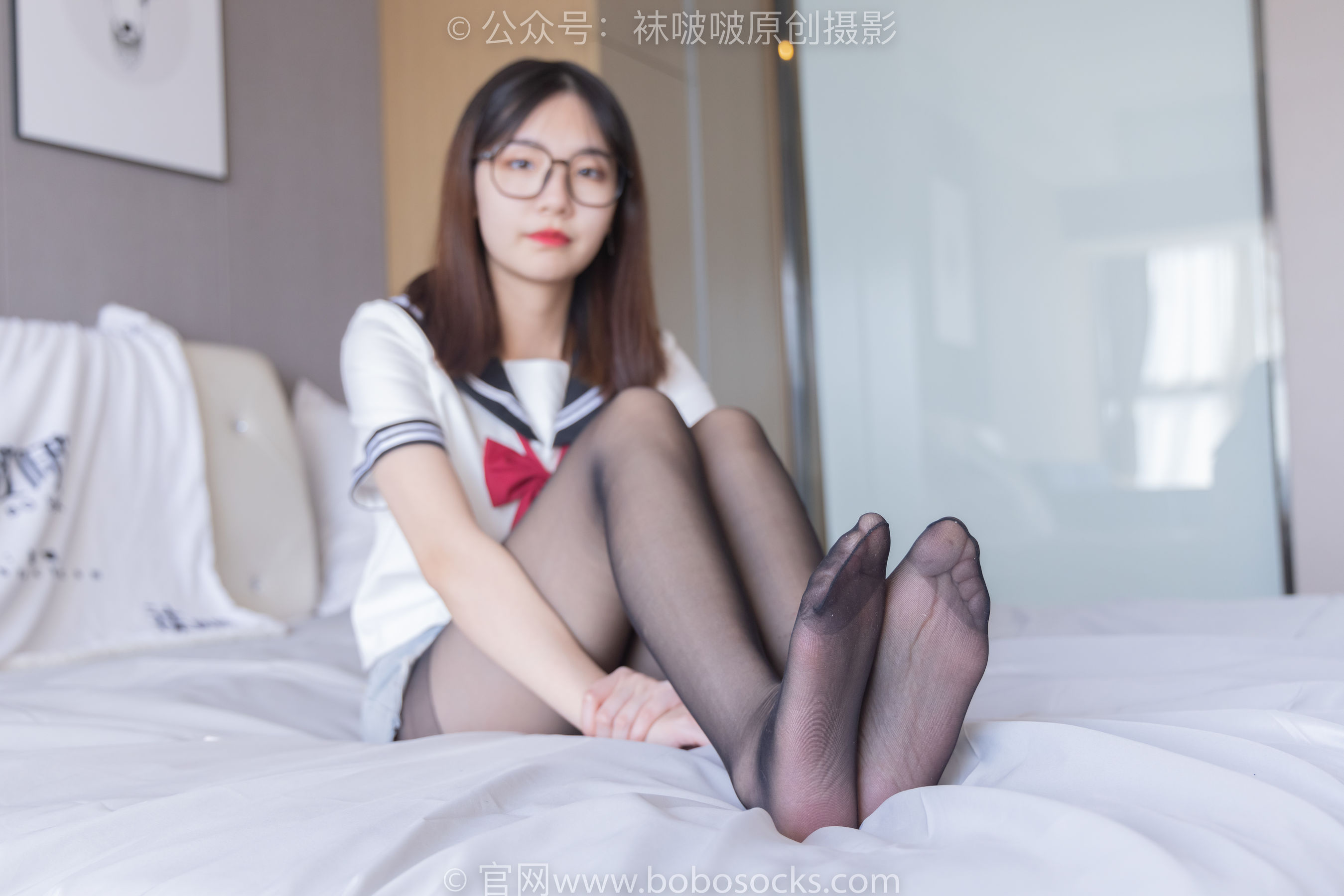 BoBoSocks袜啵啵 No.215 小甜豆-三双帆布鞋板鞋、厚白丝、黑丝