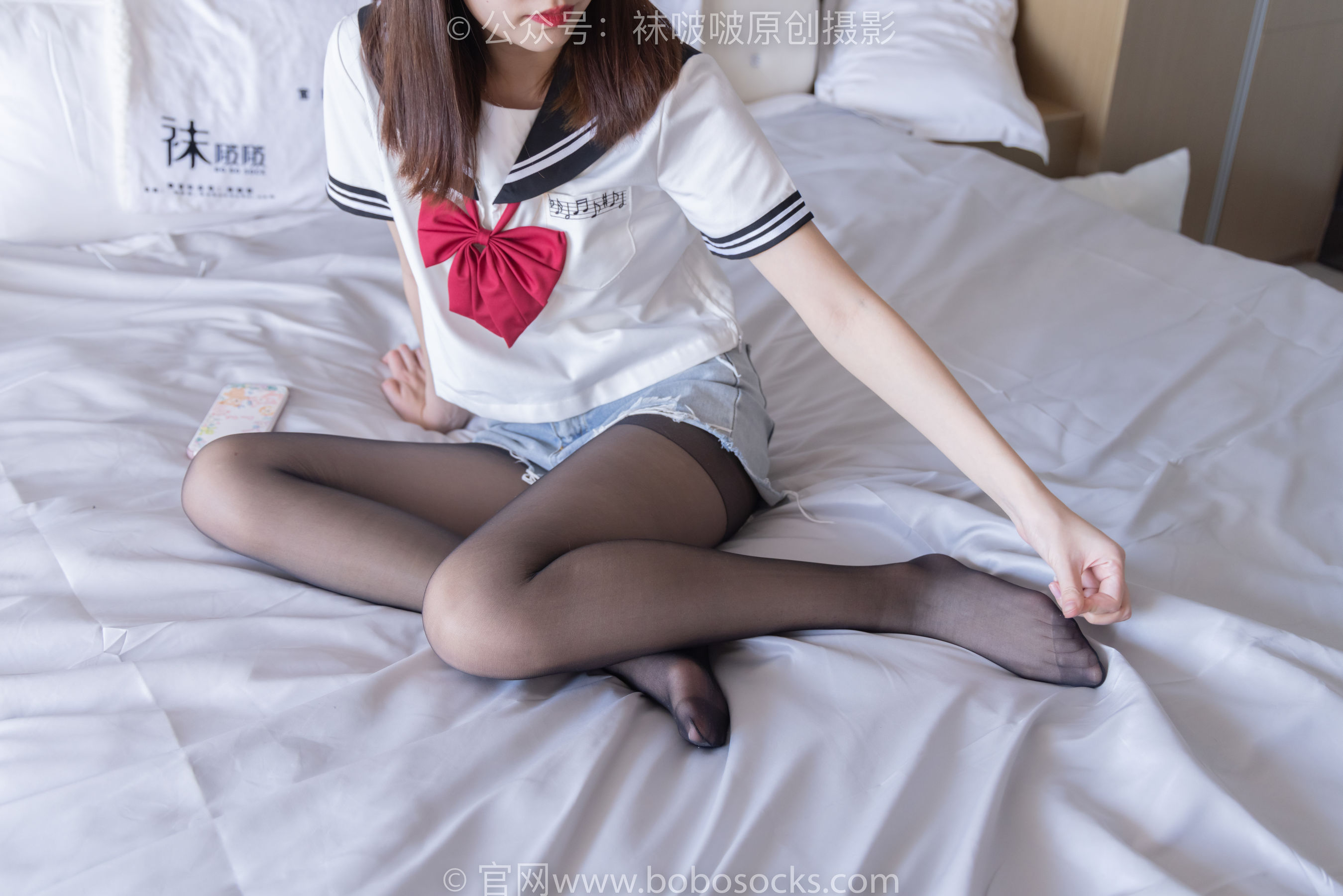 BoBoSocks袜啵啵 No.215 小甜豆-三双帆布鞋板鞋、厚白丝、黑丝