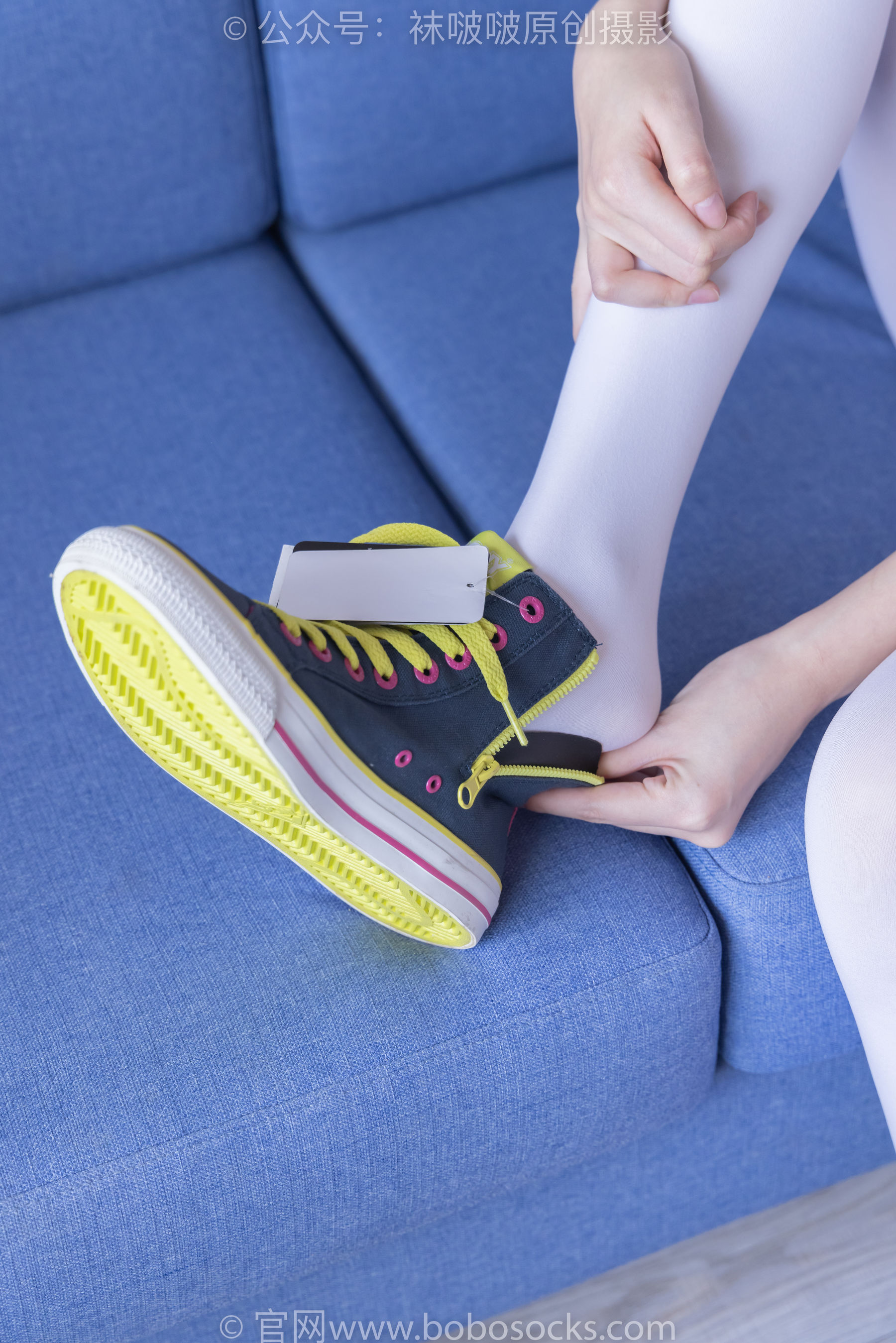 BoBoSocks袜啵啵 No.215 小甜豆-三双帆布鞋板鞋、厚白丝、黑丝