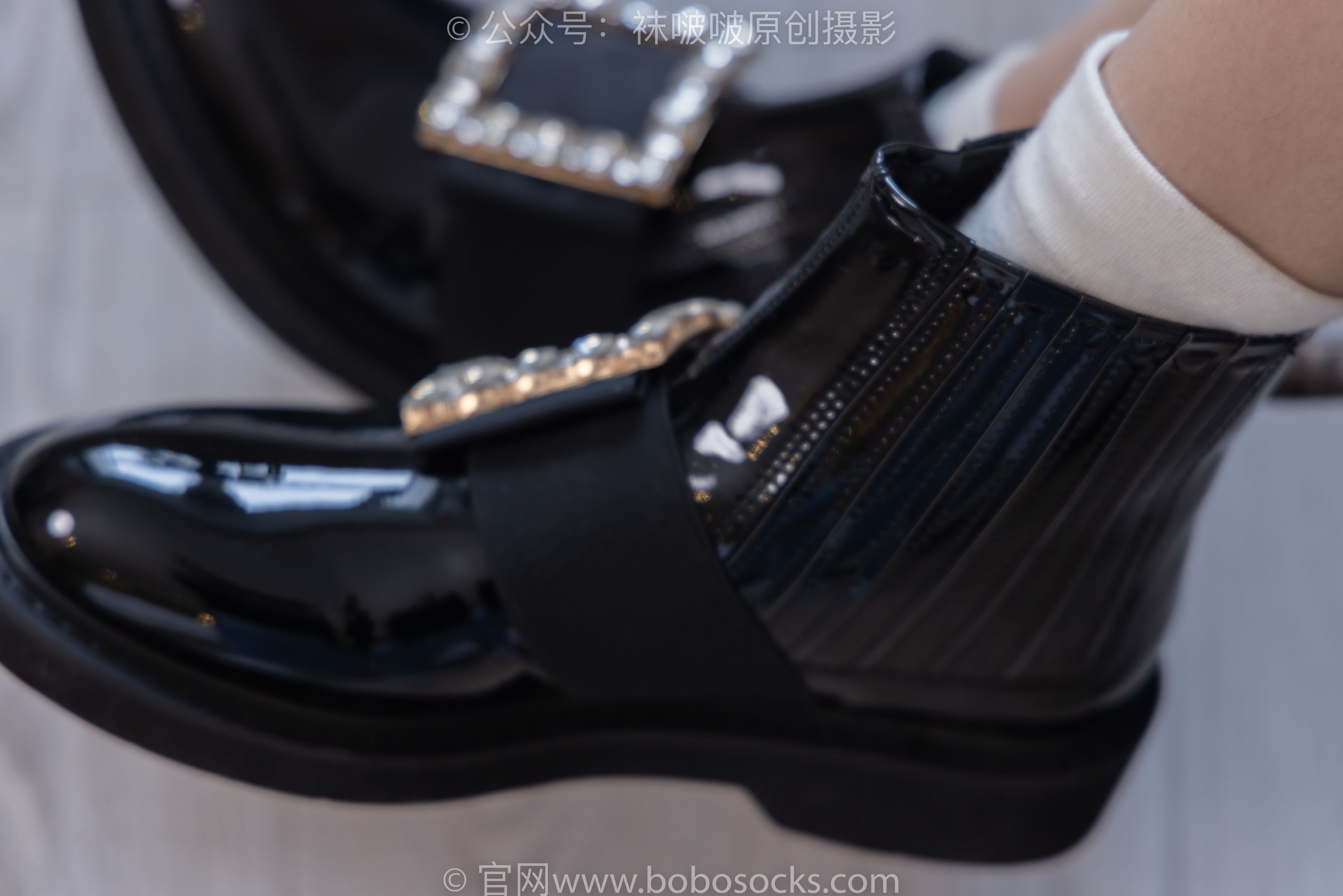 BoBoSocks袜啵啵 No.217 小沫-高跟鞋、皮鞋、短肉丝、自然穿脏白棉袜