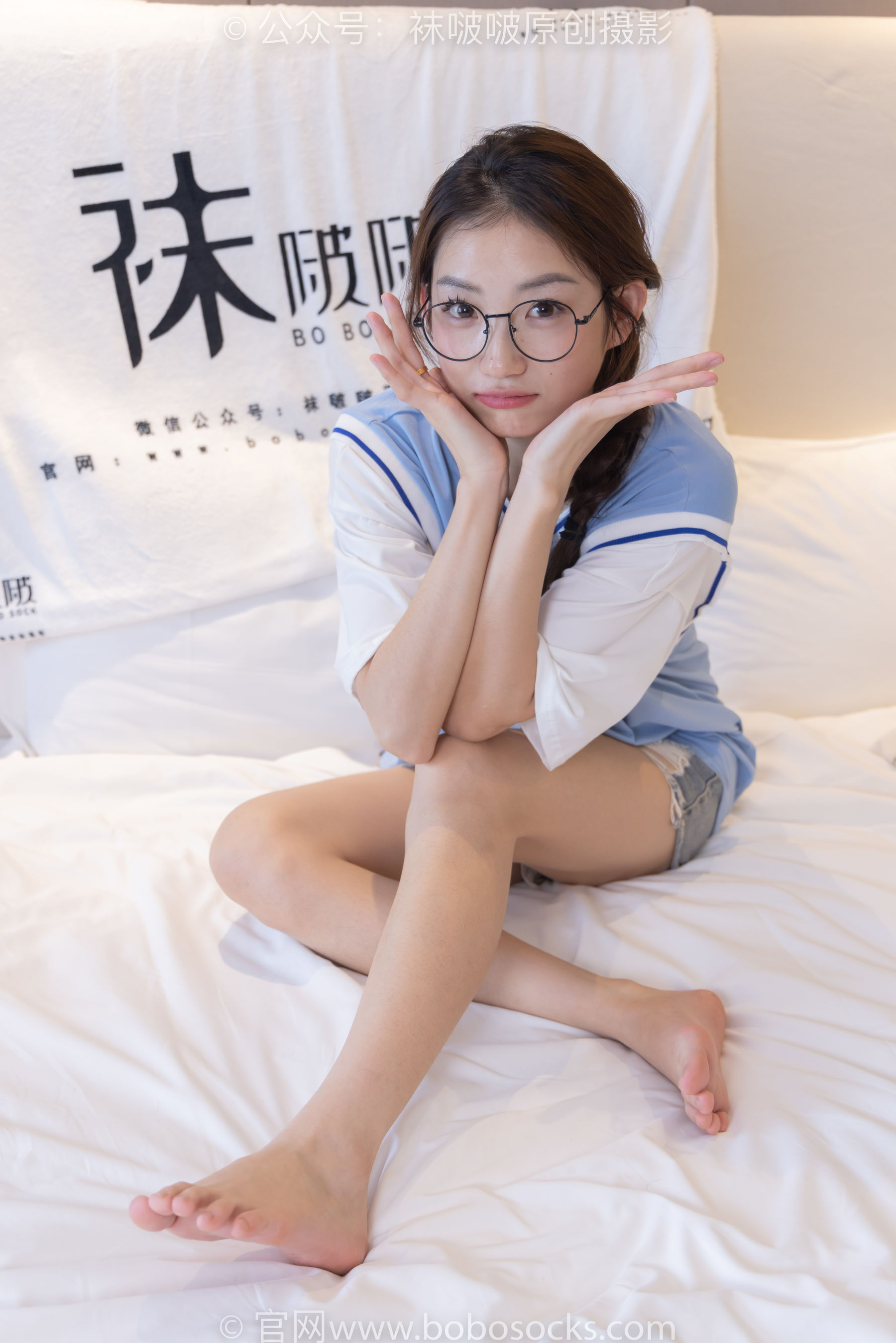 BoBoSocks袜啵啵 No.217 小沫-高跟鞋、皮鞋、短肉丝、自然穿脏白棉袜