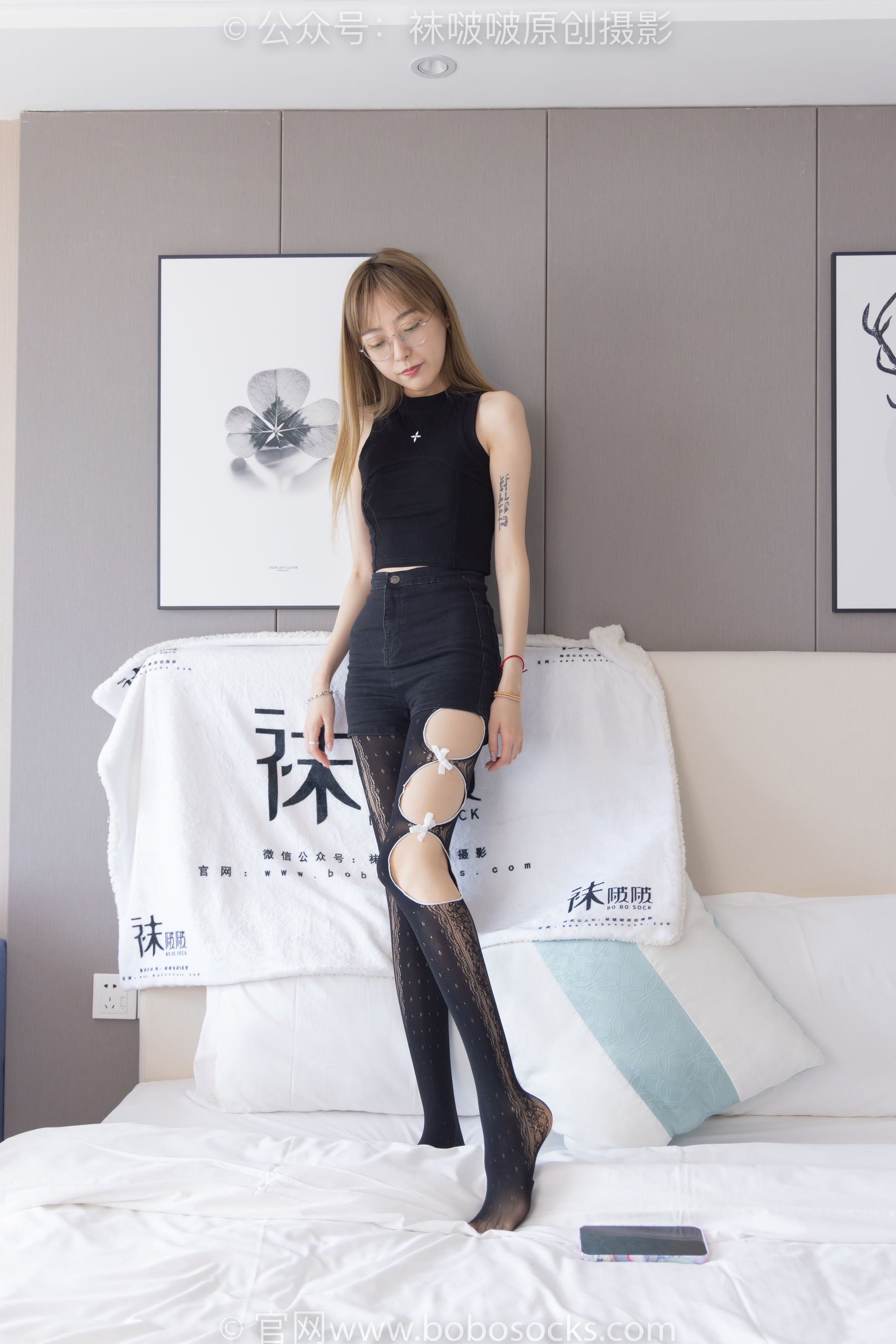 BoBoSocks袜啵啵 No.219 稚予-板鞋、拖鞋、厚黑丝、蕾丝黑丝