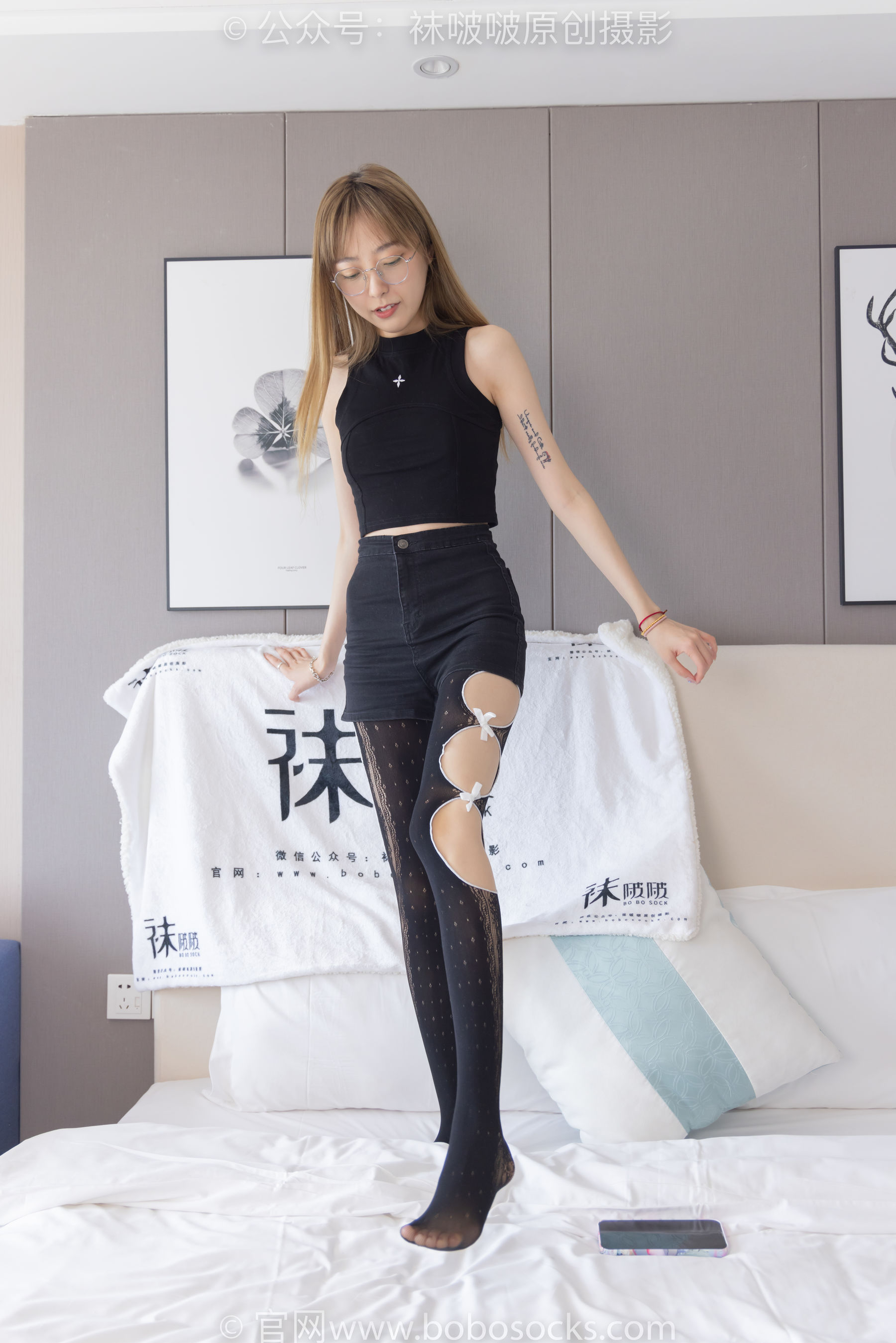 BoBoSocks袜啵啵 No.219 稚予-板鞋、拖鞋、厚黑丝、蕾丝黑丝