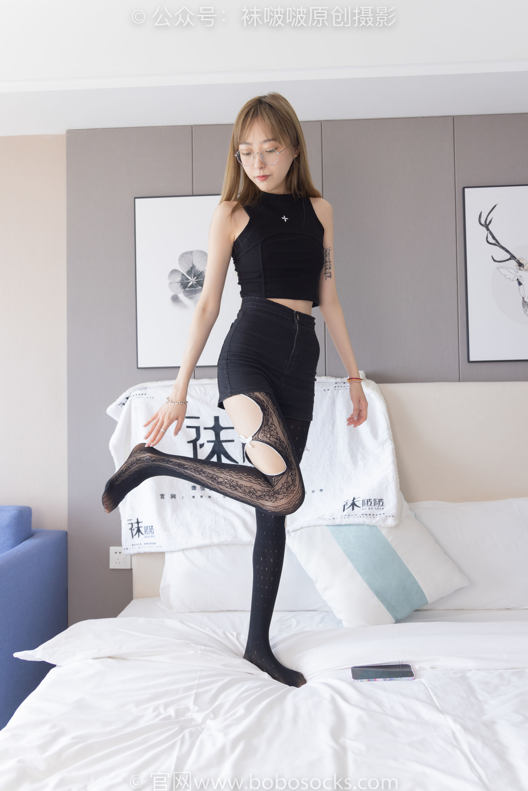 BoBoSocks袜啵啵 No.219 稚予-板鞋、拖鞋、厚黑丝、蕾丝黑丝