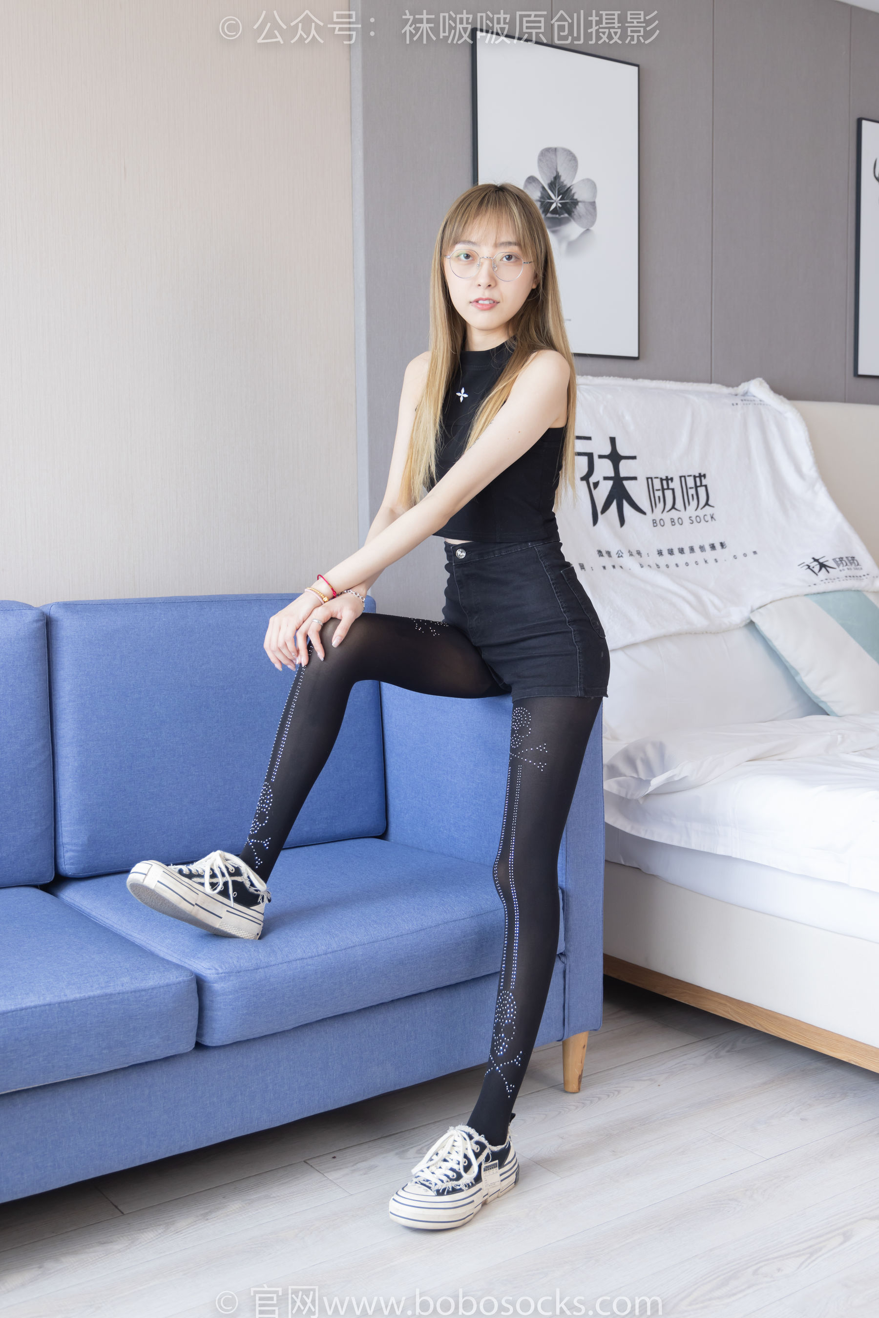 BoBoSocks袜啵啵 No.219 稚予-板鞋、拖鞋、厚黑丝、蕾丝黑丝