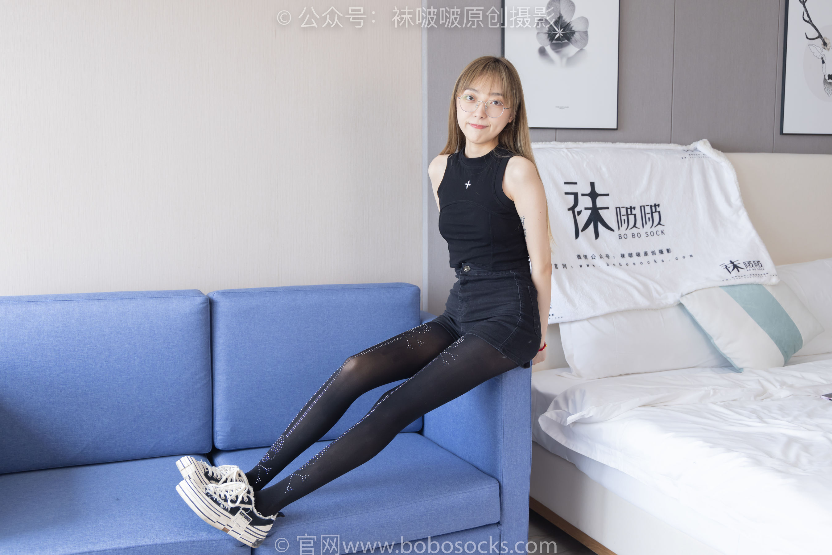 BoBoSocks袜啵啵 No.219 稚予-板鞋、拖鞋、厚黑丝、蕾丝黑丝
