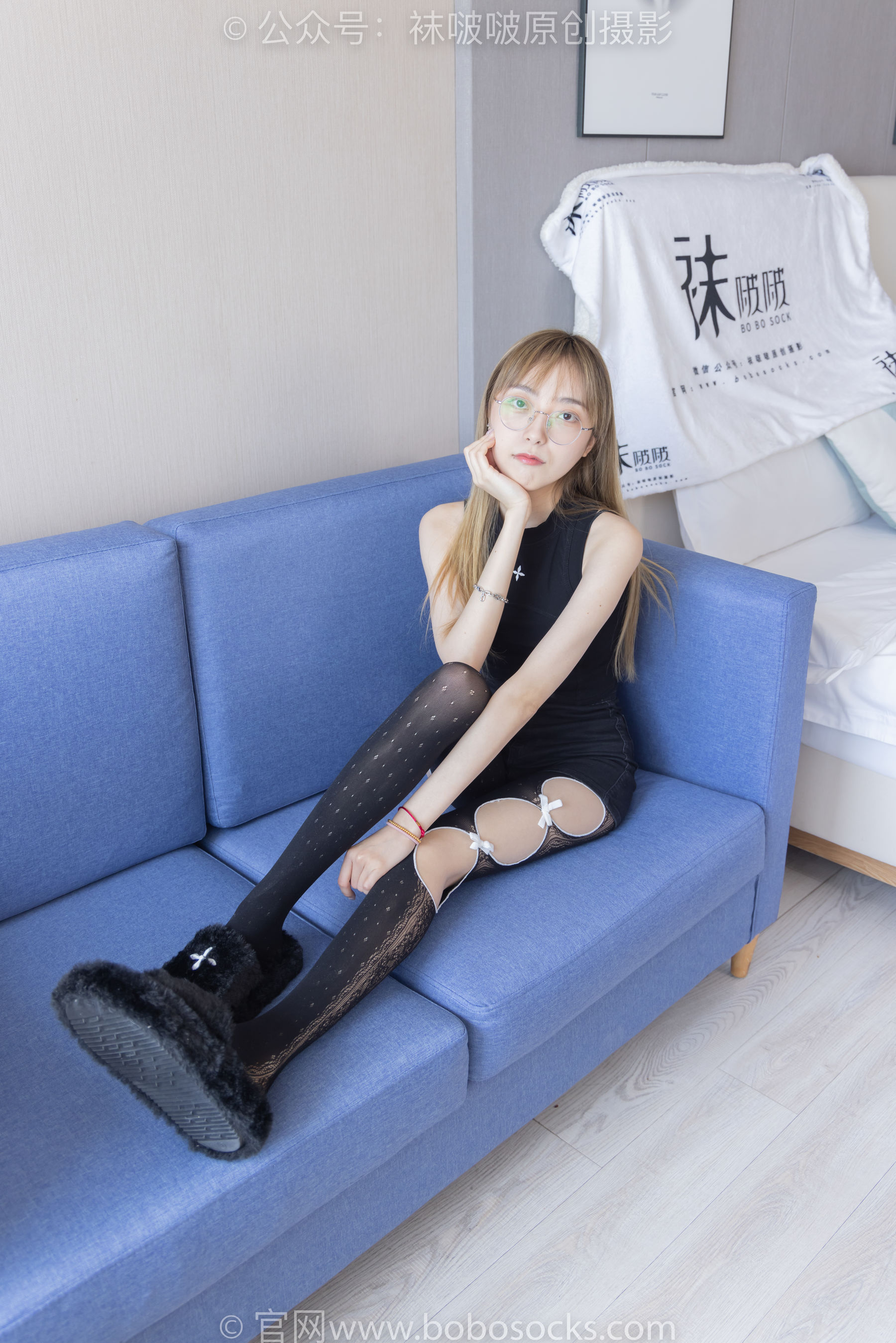BoBoSocks袜啵啵 No.219 稚予-板鞋、拖鞋、厚黑丝、蕾丝黑丝