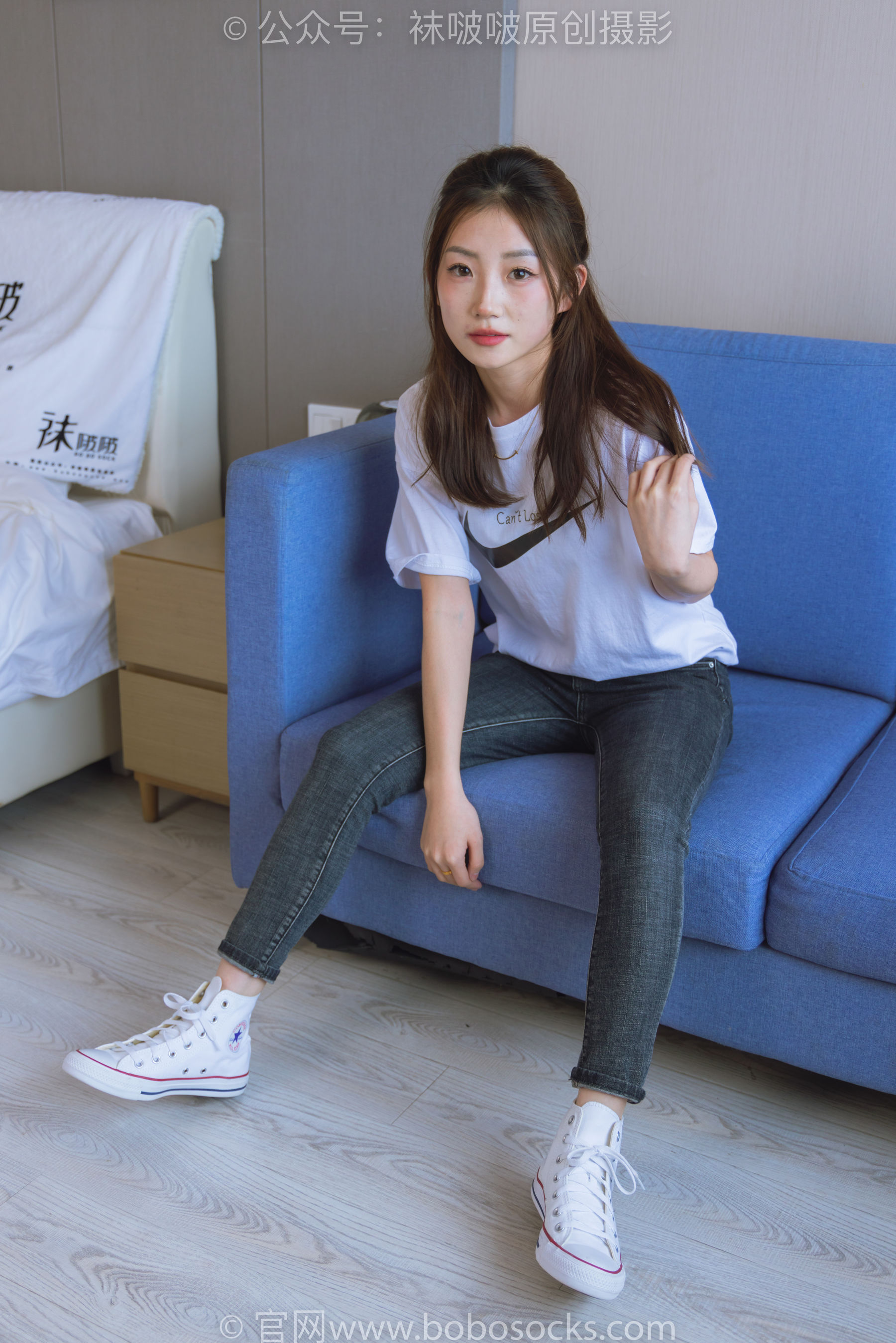 BoBoSocks袜啵啵 No.220 小沫-两双板鞋、短肉丝、裸足