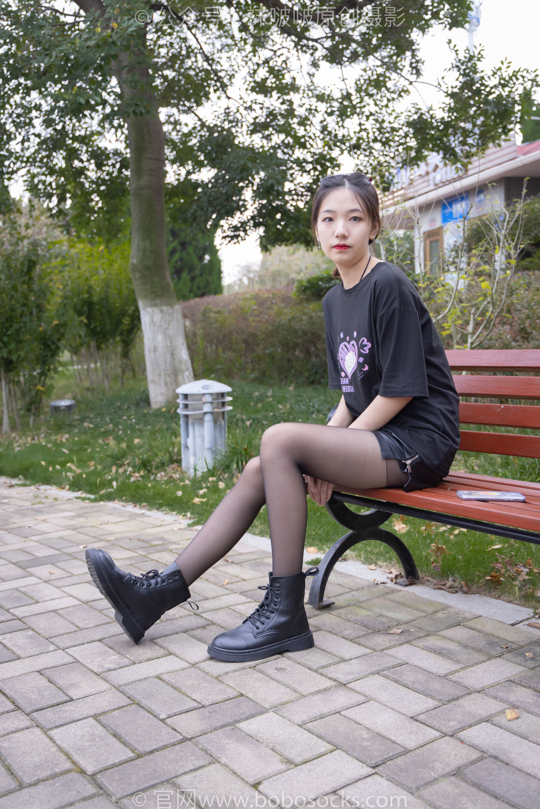BoBoSocks袜啵啵 No.221 小甜豆-马丁靴、黑丝
