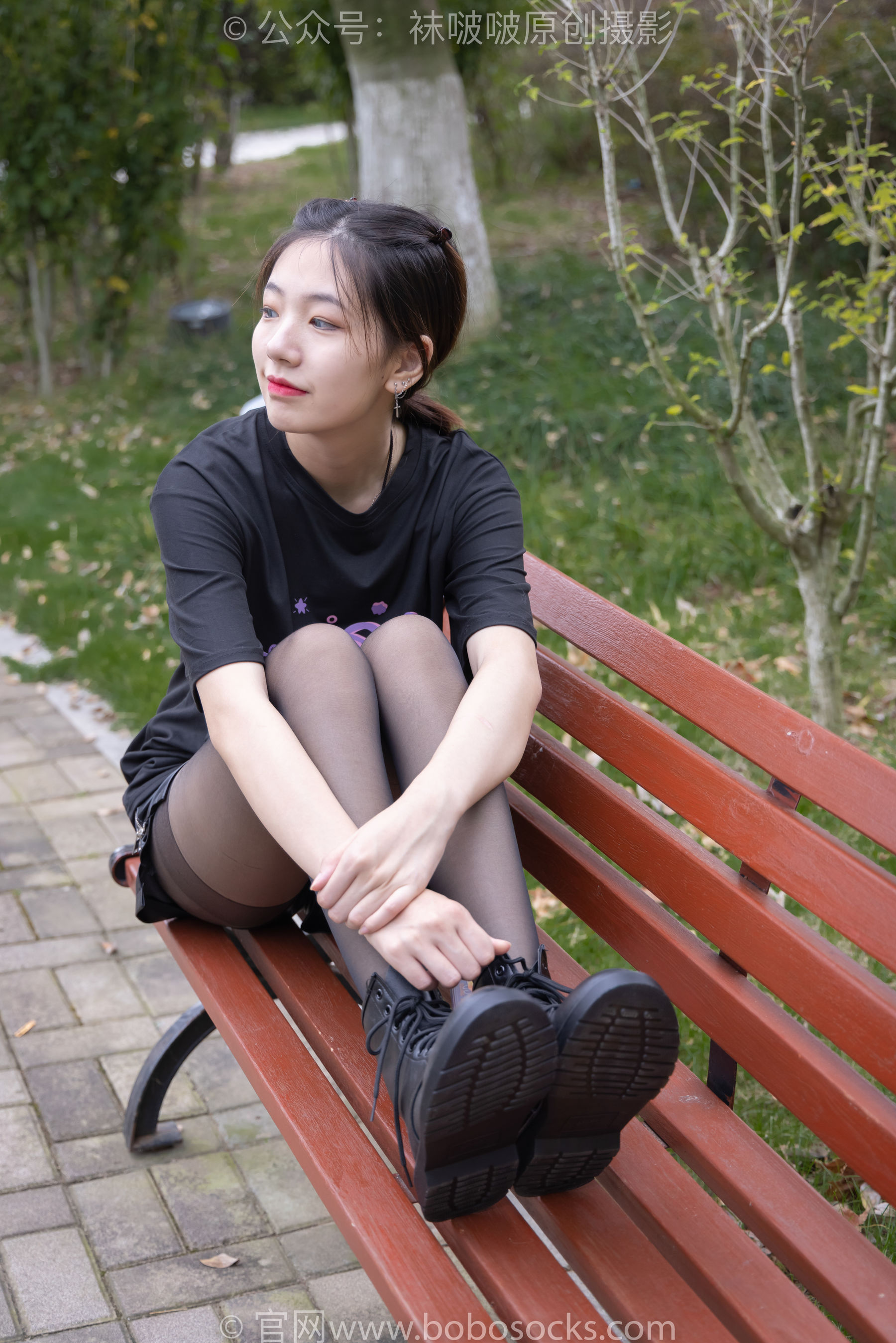 BoBoSocks袜啵啵 No.221 小甜豆-马丁靴、黑丝