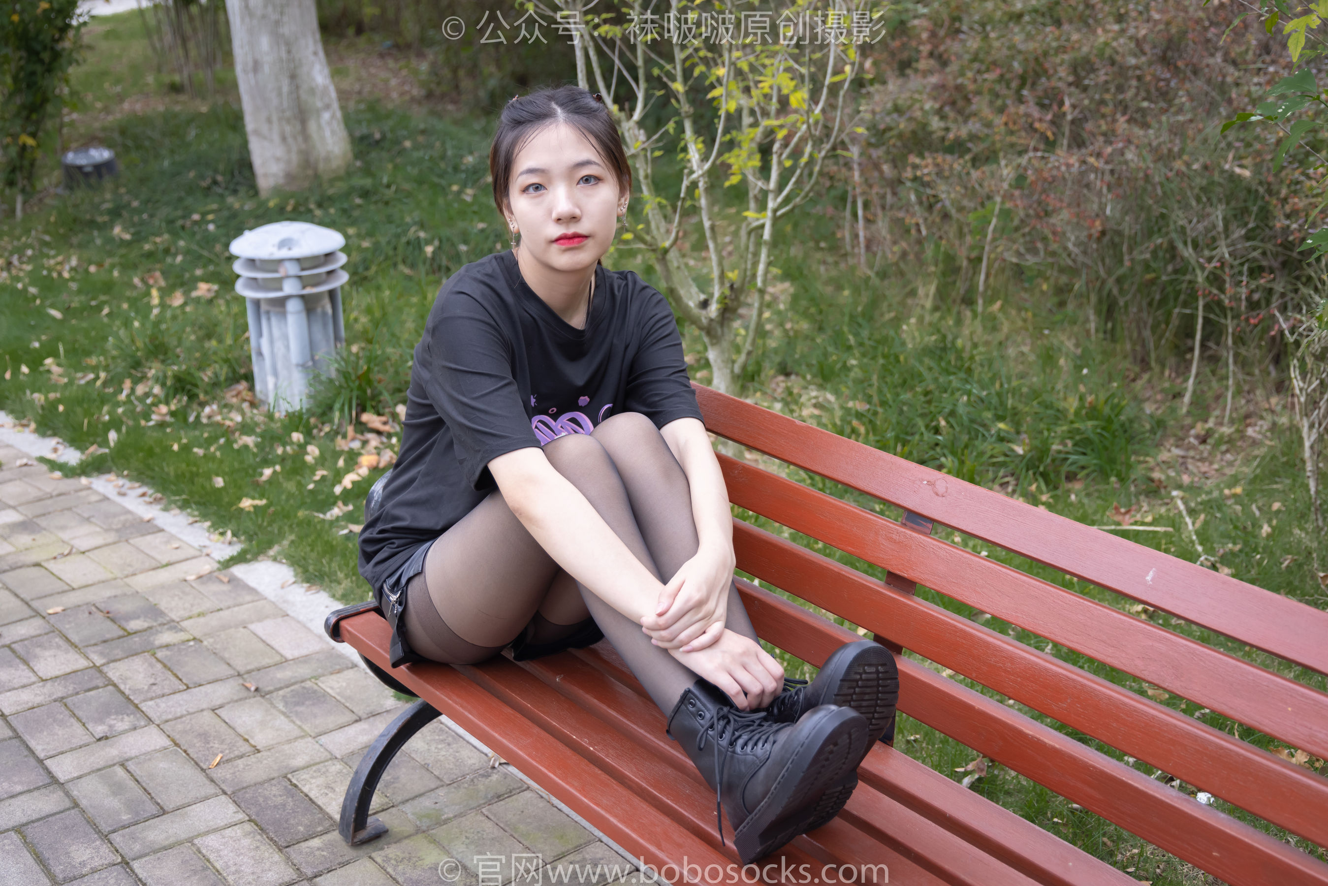 BoBoSocks袜啵啵 No.221 小甜豆-马丁靴、黑丝