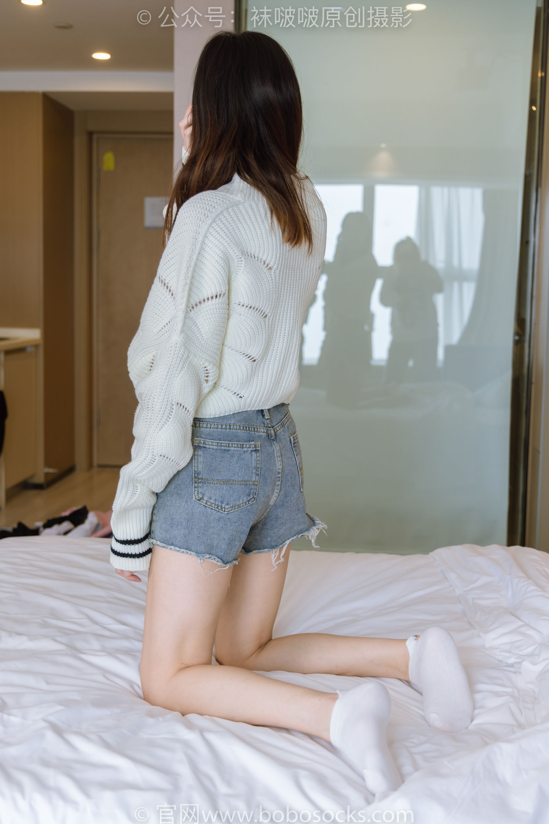 BoBoSocks袜啵啵 No.222 小甜豆-长靴、白棉袜、裸足