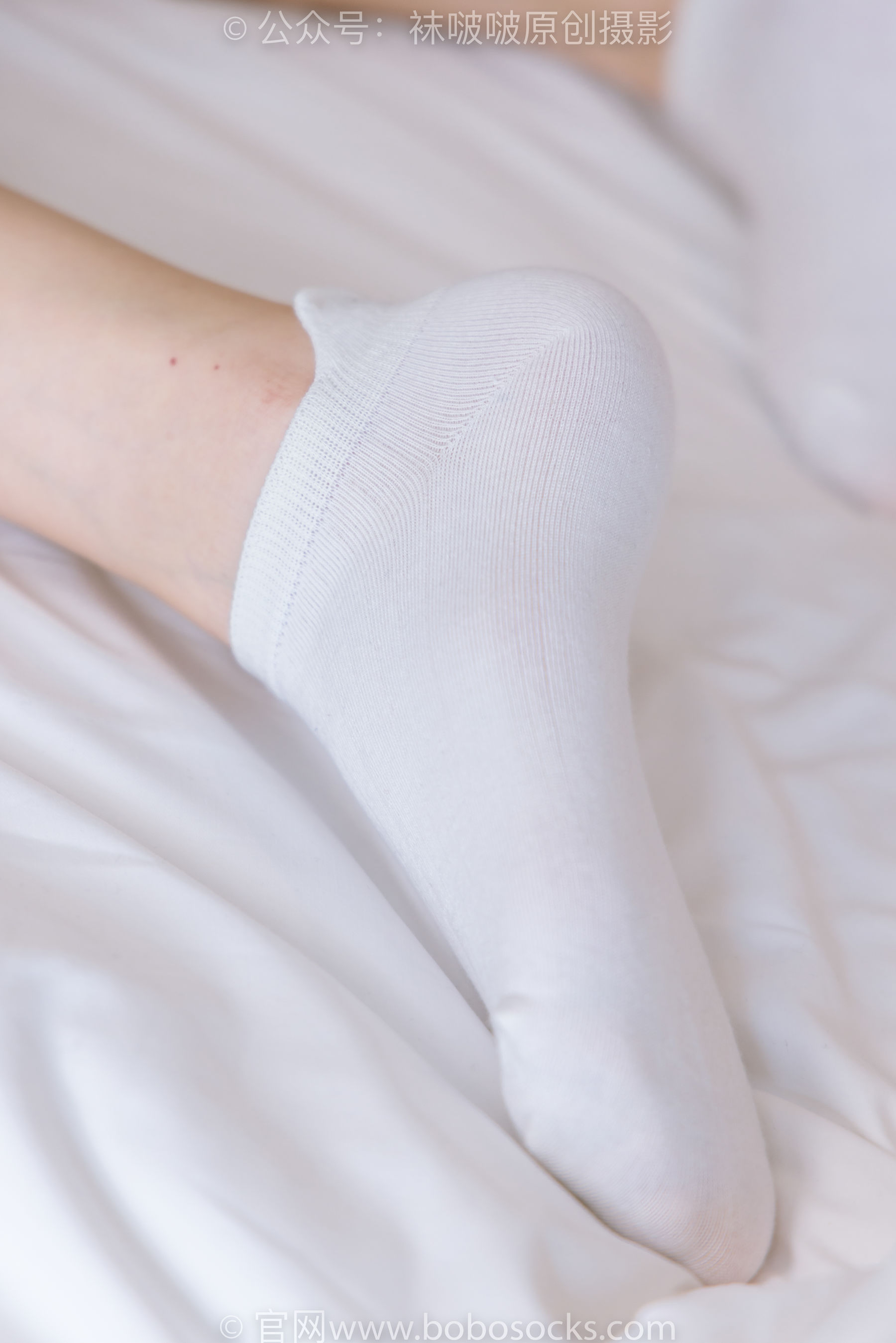 BoBoSocks袜啵啵 No.222 小甜豆-长靴、白棉袜、裸足