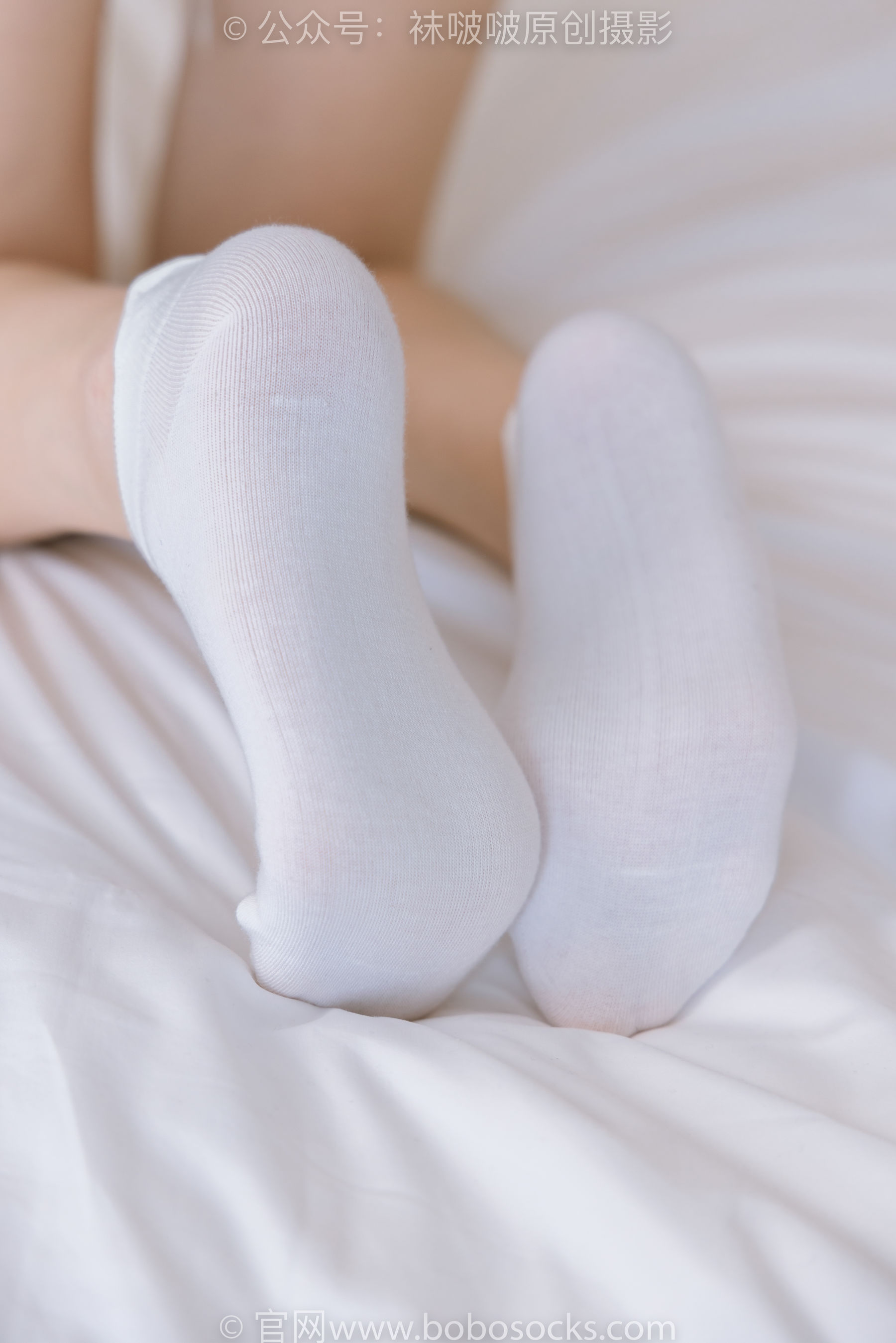 BoBoSocks袜啵啵 No.222 小甜豆-长靴、白棉袜、裸足