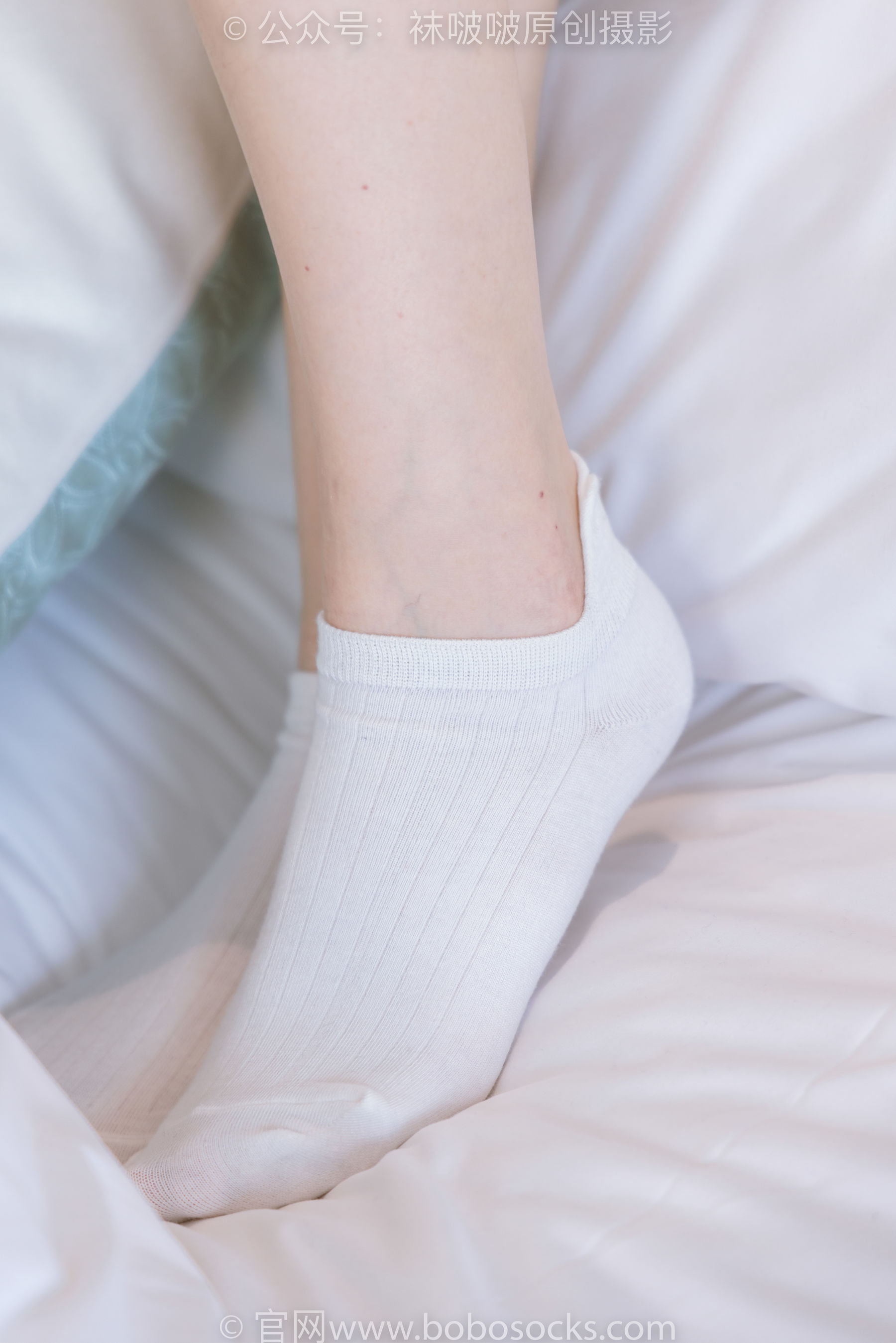 BoBoSocks袜啵啵 No.222 小甜豆-长靴、白棉袜、裸足
