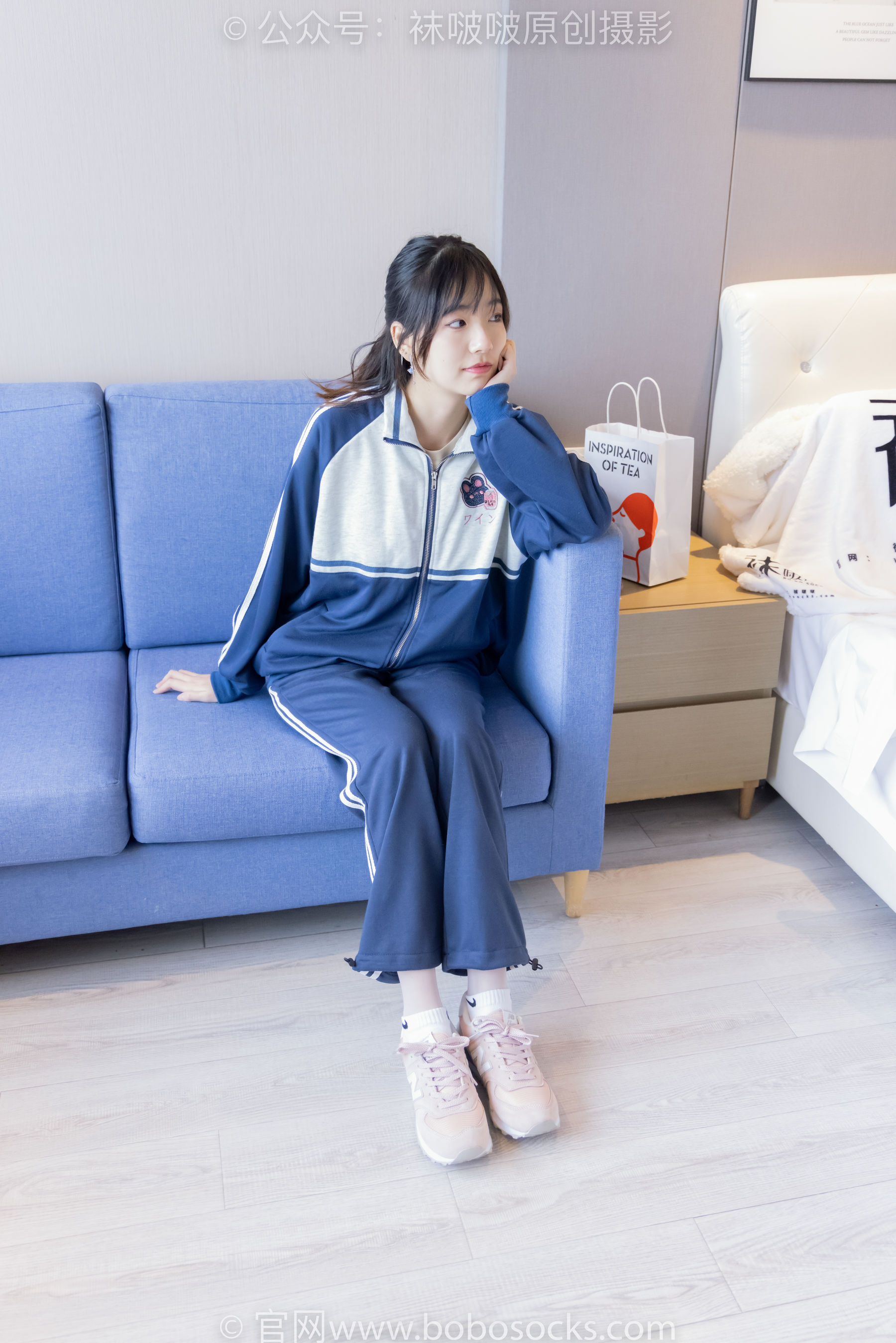 BoBoSocks袜啵啵 No.226 小甜豆-运动鞋、白棉袜、白丝