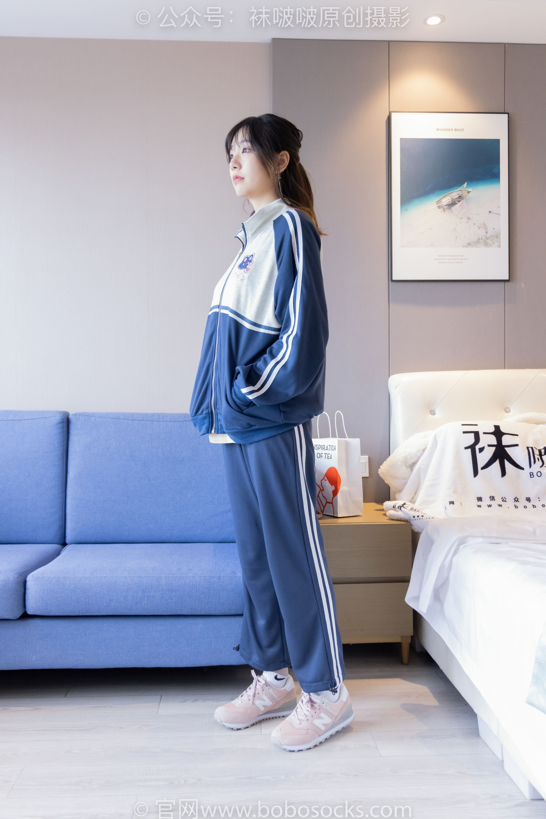 BoBoSocks袜啵啵 No.226 小甜豆-运动鞋、白棉袜、白丝