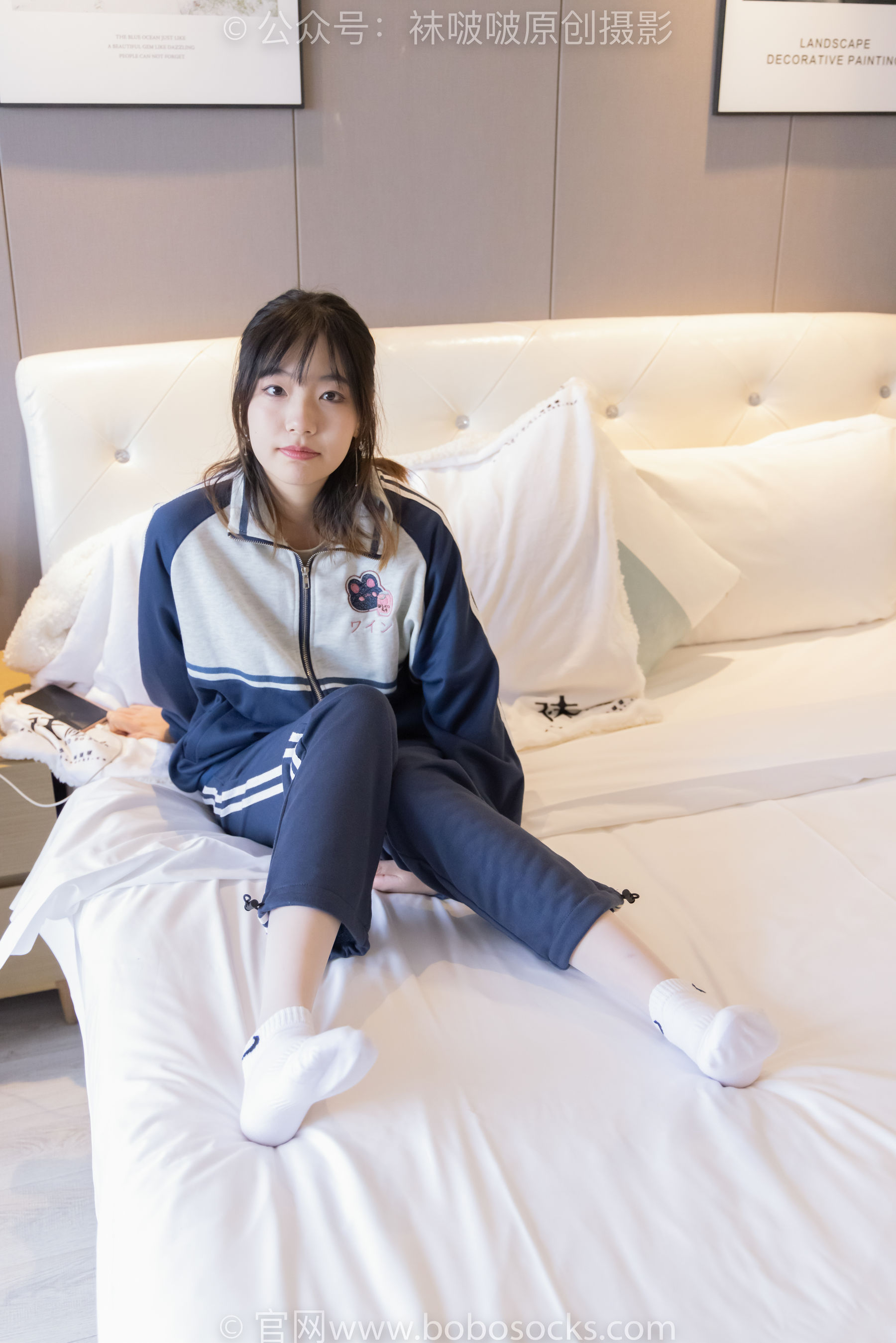 BoBoSocks袜啵啵 No.226 小甜豆-运动鞋、白棉袜、白丝