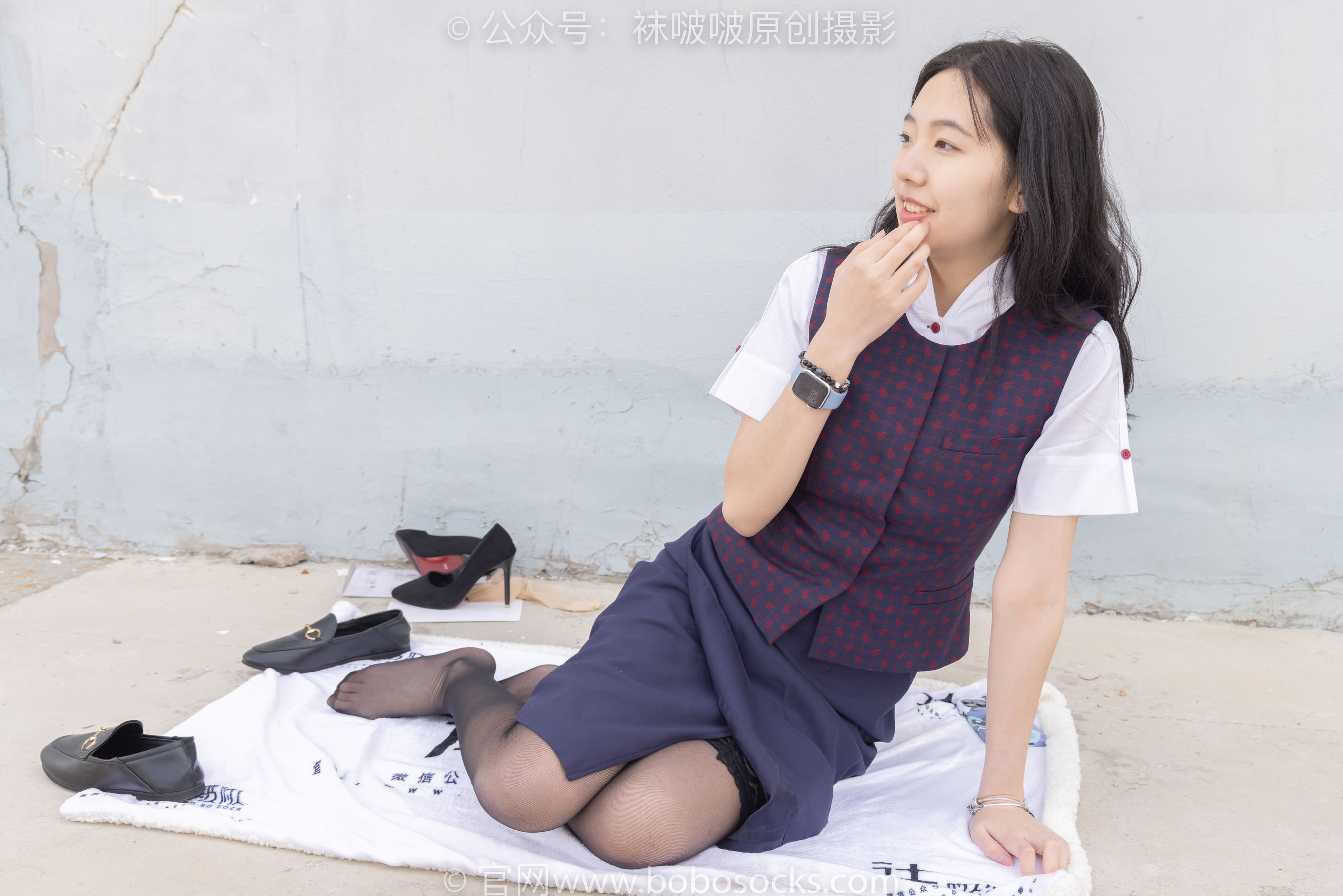 BoBoSocks袜啵啵 No.227 小甜豆-皮鞋、黑丝、裸足