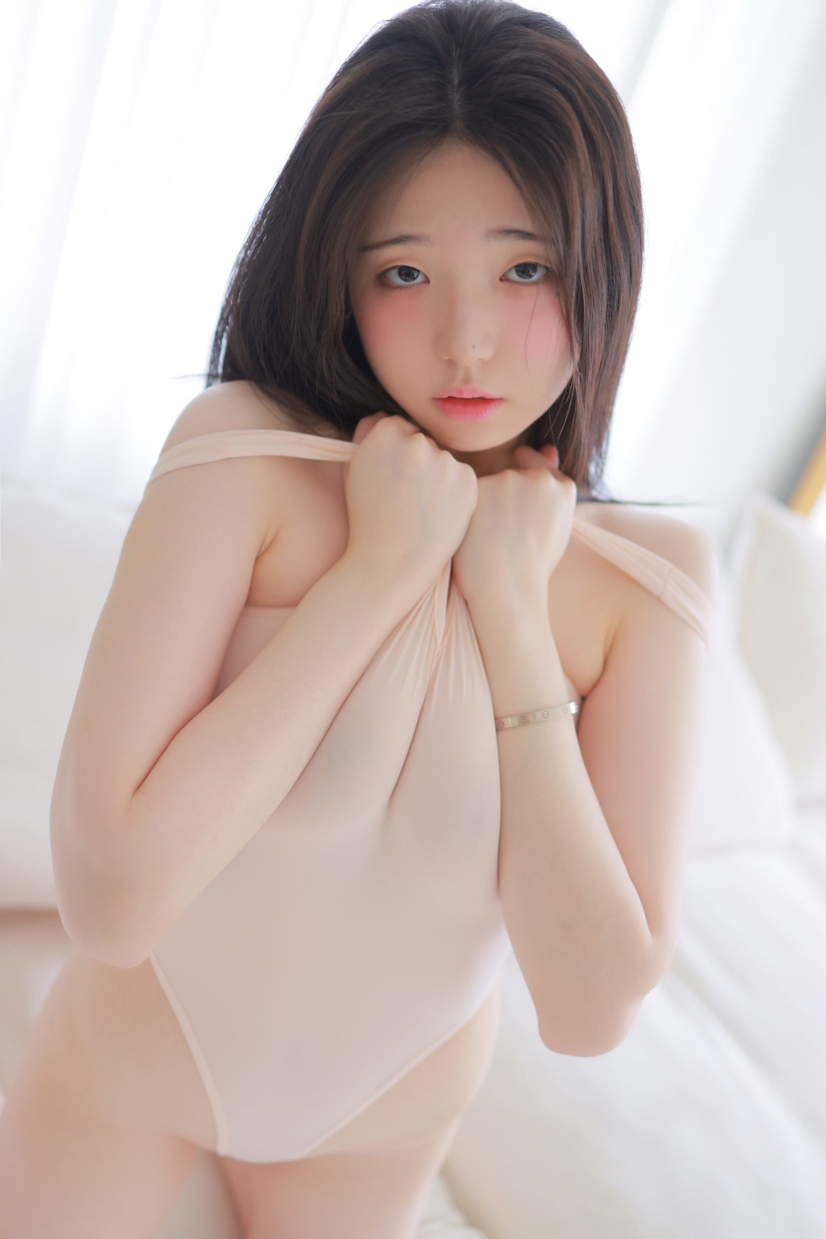 Yeon Woo - White Bodysuit
