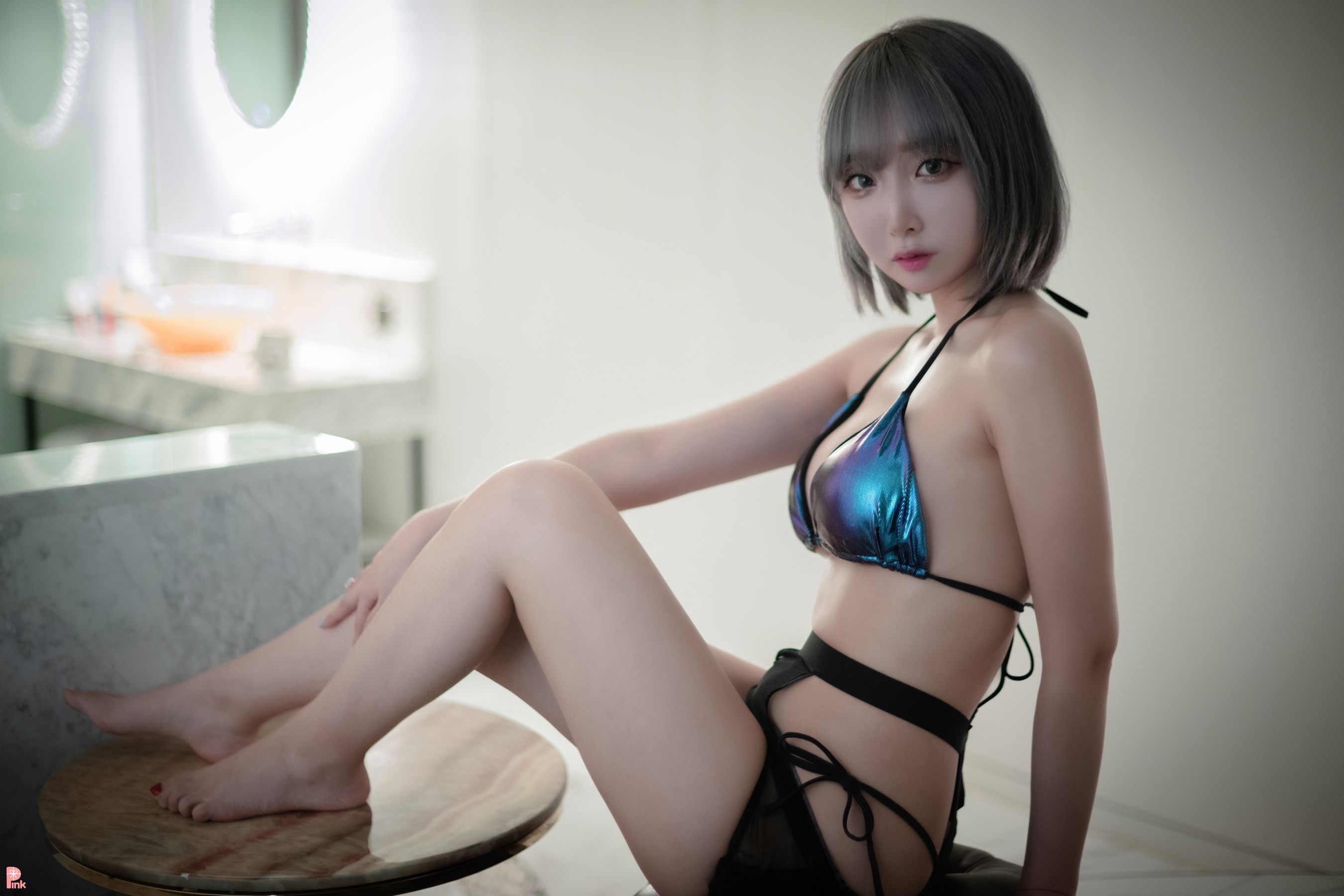 [PINK RIBBON] Dayeon - E-bIKINI Blue