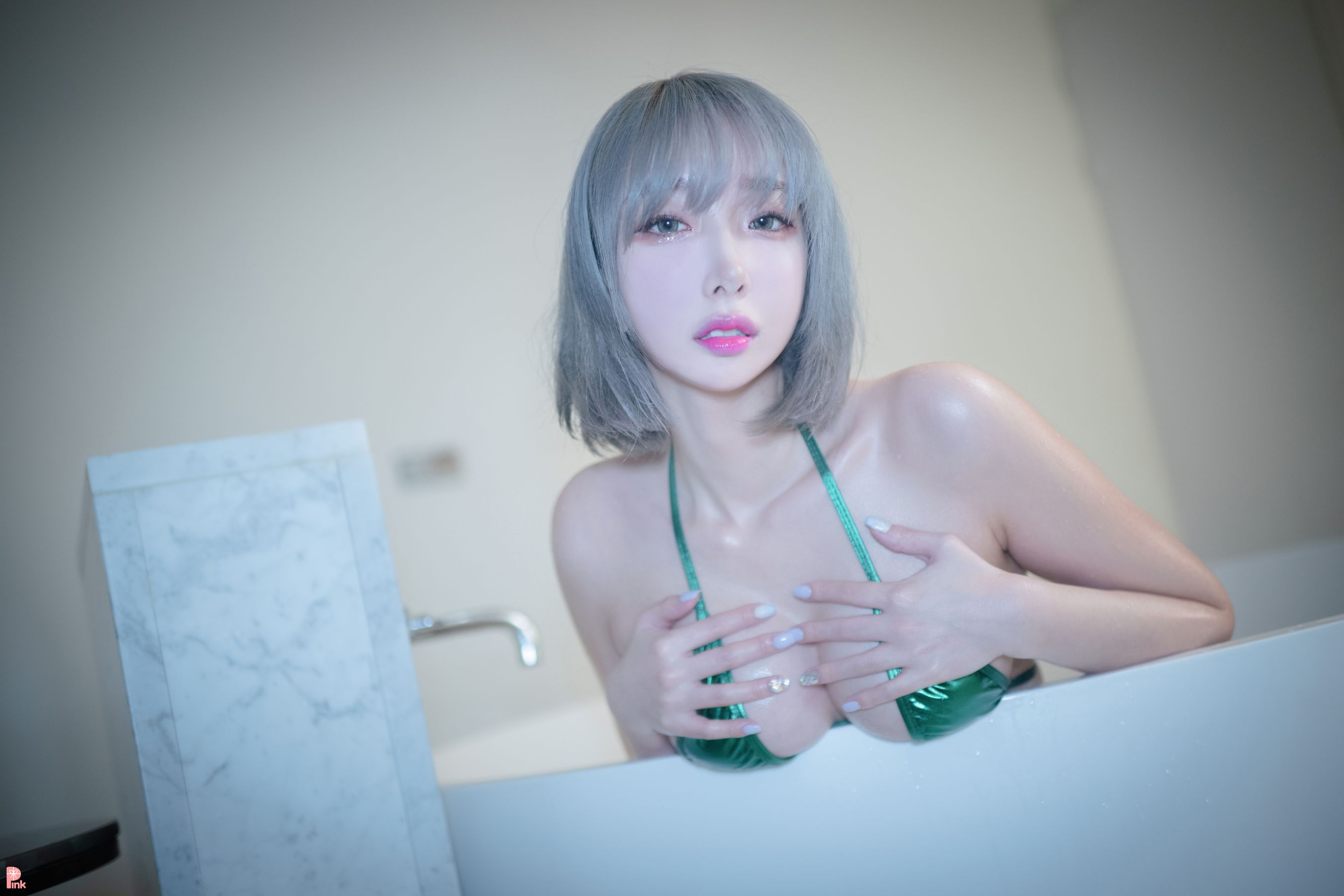 [PINK RIBBON] Dayeon - E-bIKINI Green