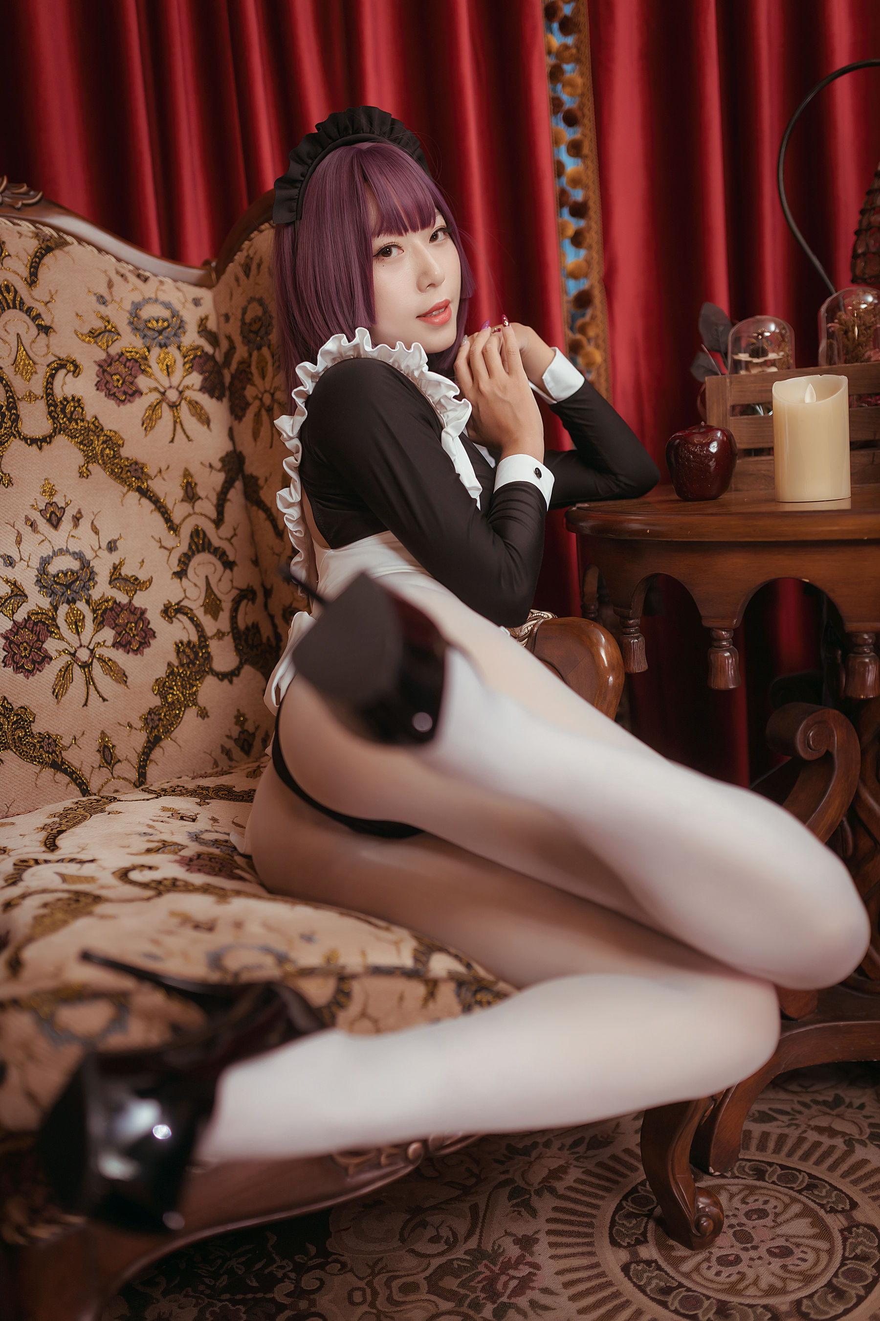动漫博主Money冷冷 - 高叉女仆